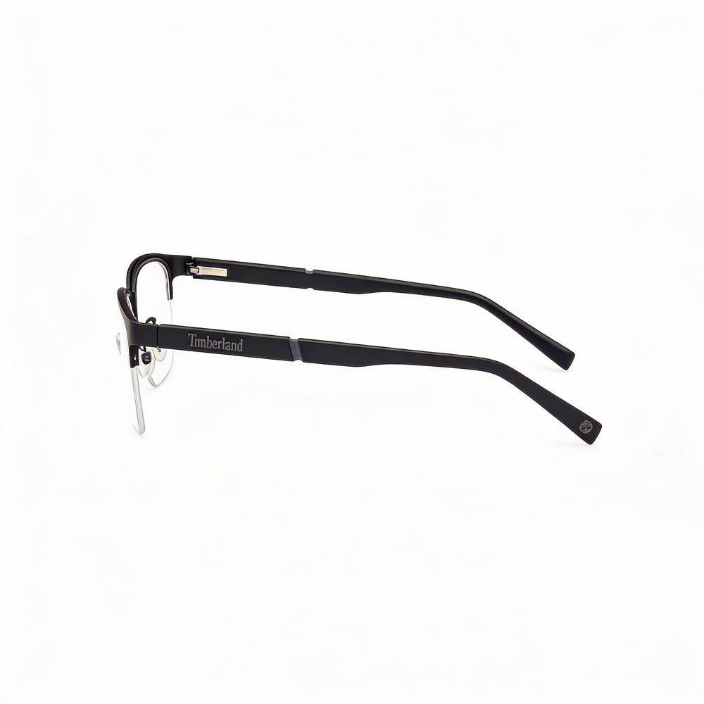 Gafas ópticas Timberland rectangulares para hombre con montura de metal en blanco y negro de 56-19-145 mm