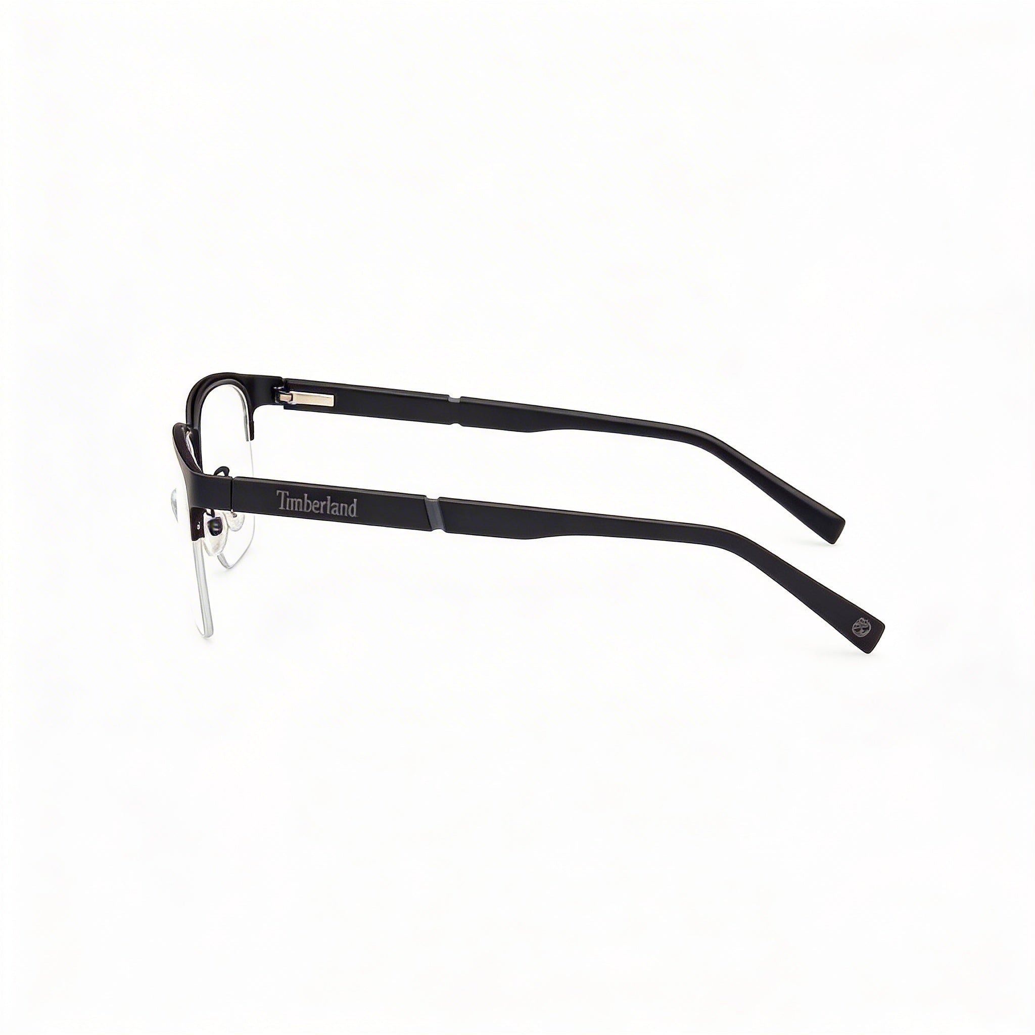 Gafas ópticas Timberland rectangulares para hombre con montura de metal en blanco y negro de 56-19-145 mm, Photo 3