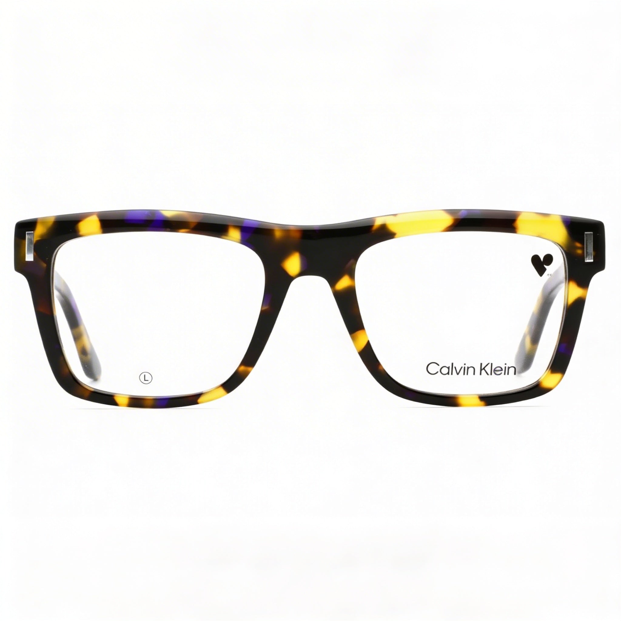 Gafas unisex Calvin Klein CK23519 de acero aleado en color marrón azul habana, ancho de lente: 52 mm., Photo 2