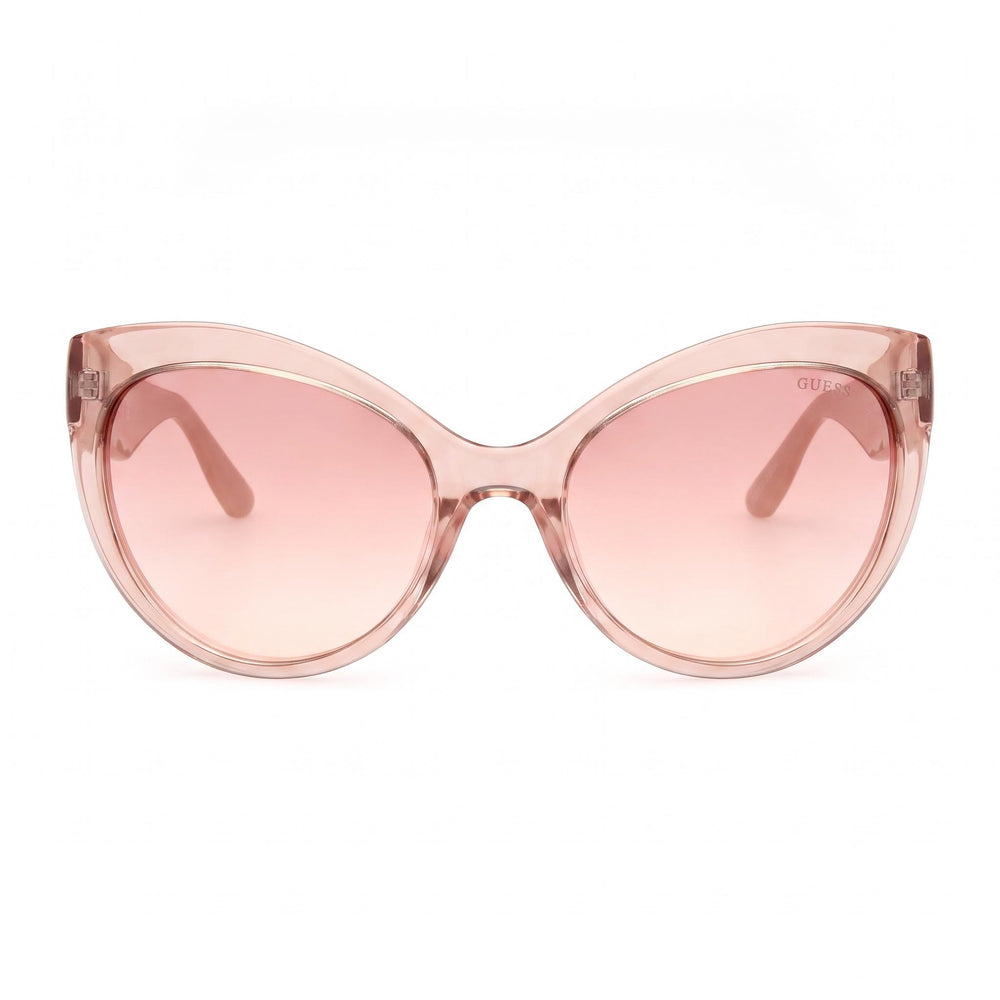GUESS Women's Juliette Butterfly Plastic Sunglasses Beige Brown Lens 100% UV Protection 61mm