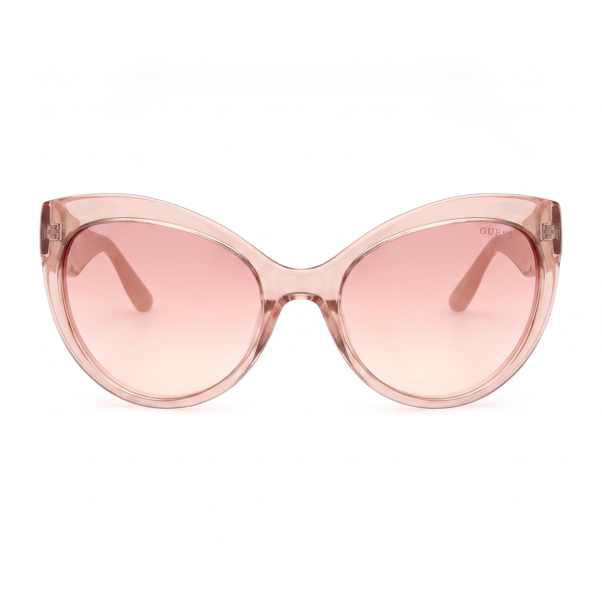 GUESS Women's Juliette Butterfly Plastic Sunglasses Beige Brown Lens 100% UV Protection 61mm, Photo 2