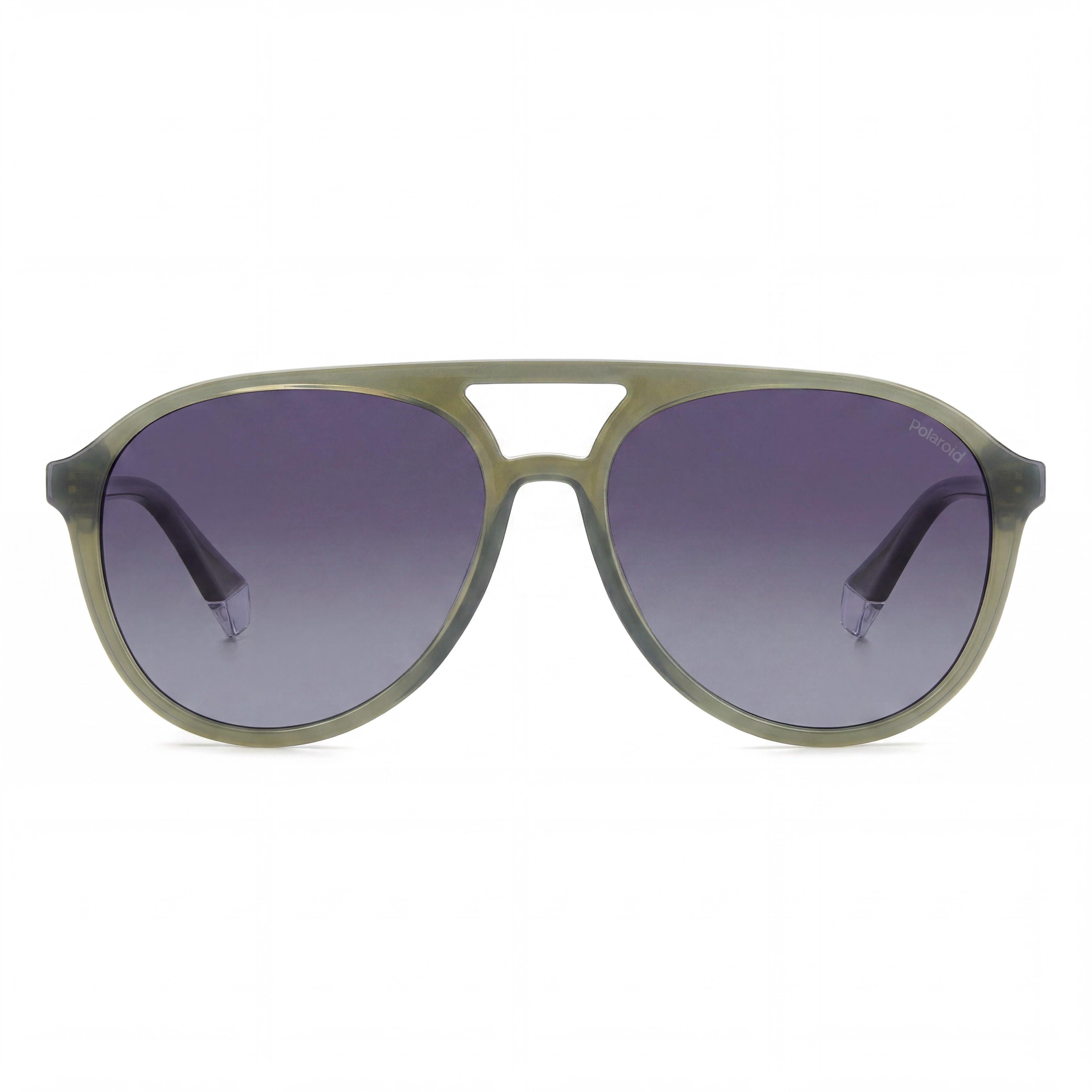 Polaroid Pld 4162/S Green Rectangle Sunglasses, Unisex 56mm, Photo 2