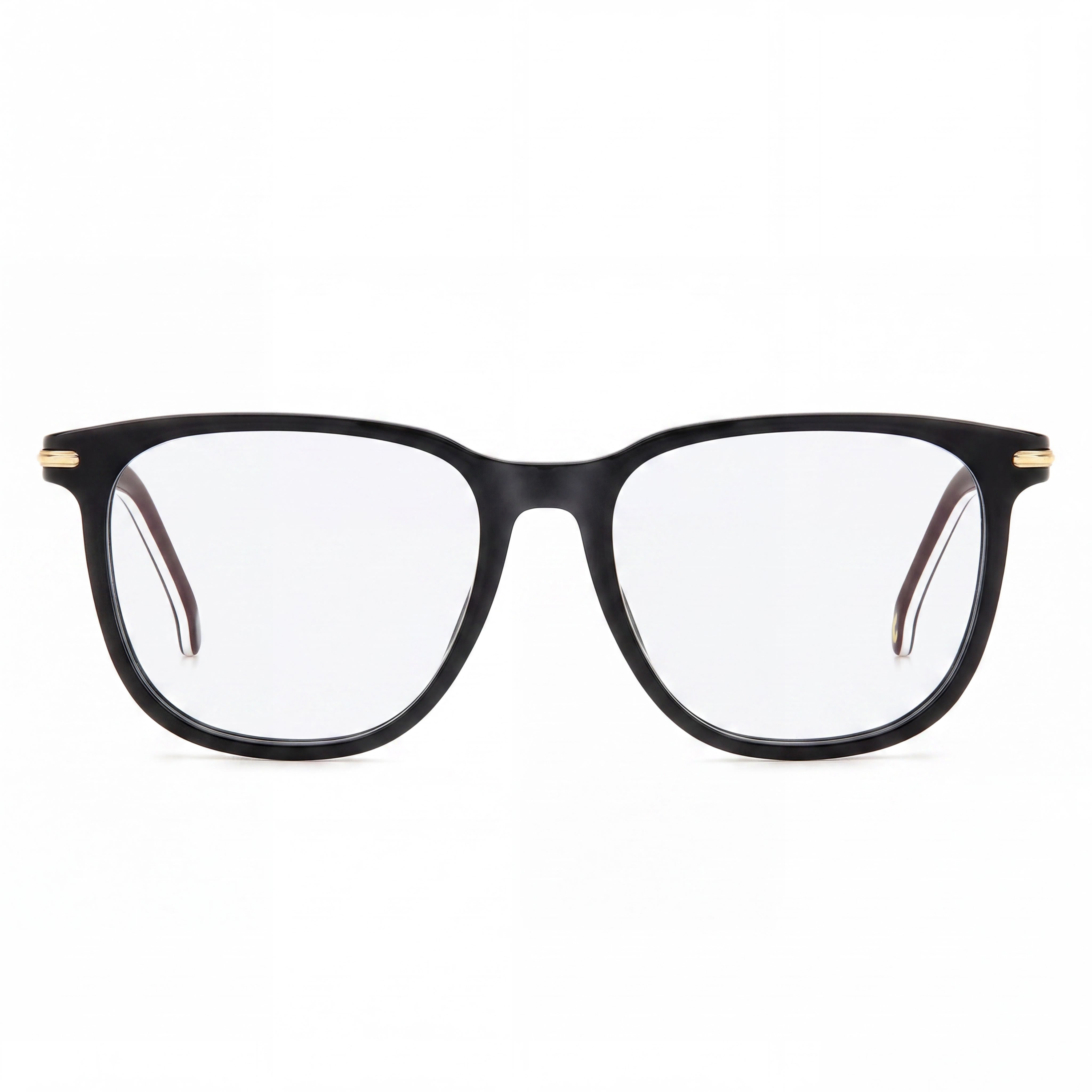 Gafas Carrera Carrera 308 unisex con montura de plástico, color negro a rayas, lentes de policarbonato, talla 53-17-145, Photo 2