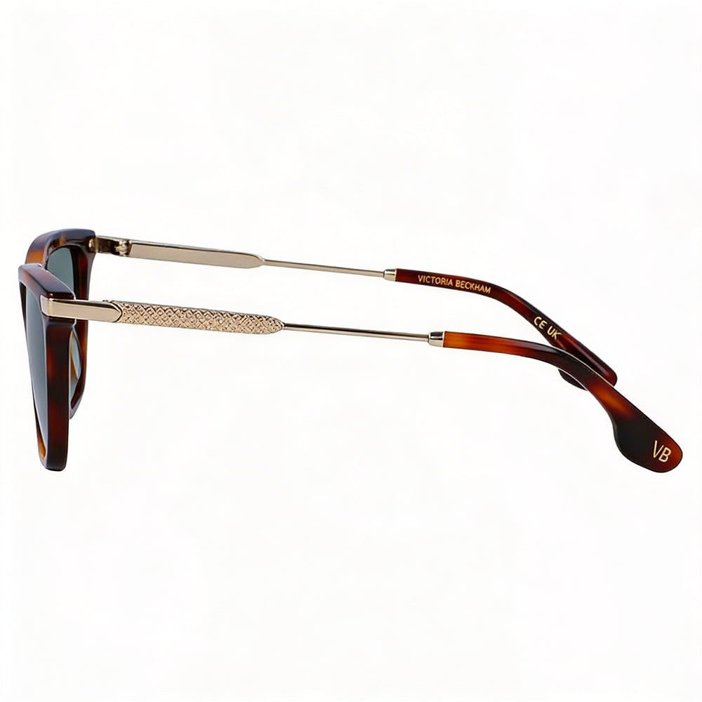 Gafas de sol Victoria Beckham de acetato moderno para mujer, montura de carey, lentes de policarbonato, carey 57 mm