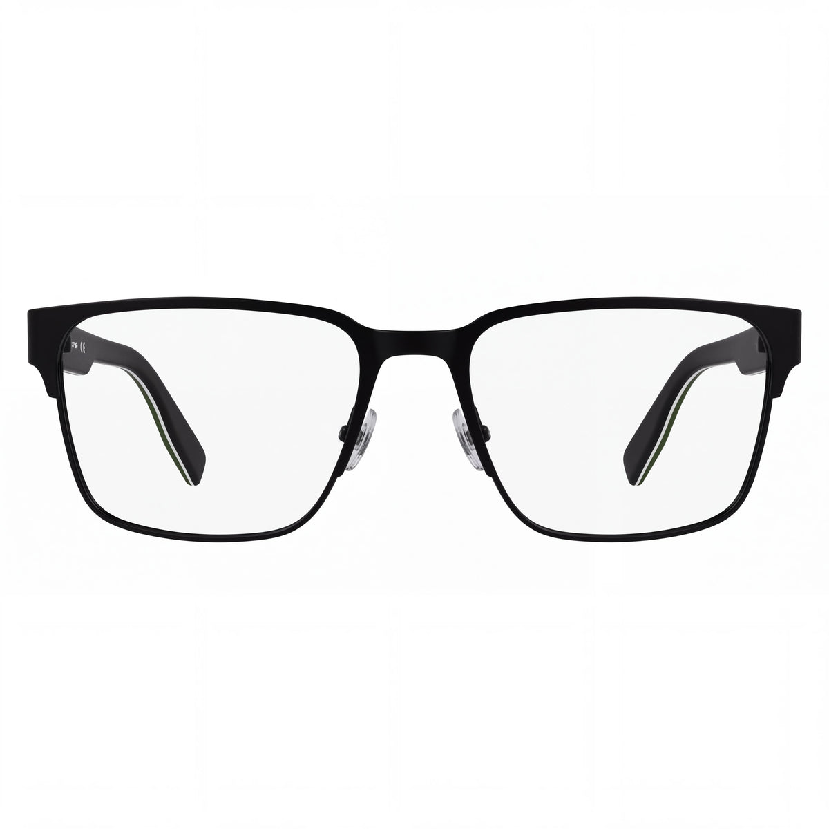 Gafas graduadas Lacoste L2306 N para hombre, estilo clásico, montura metálica, lentes de plástico, negro mate, 55 mm, Photo 2