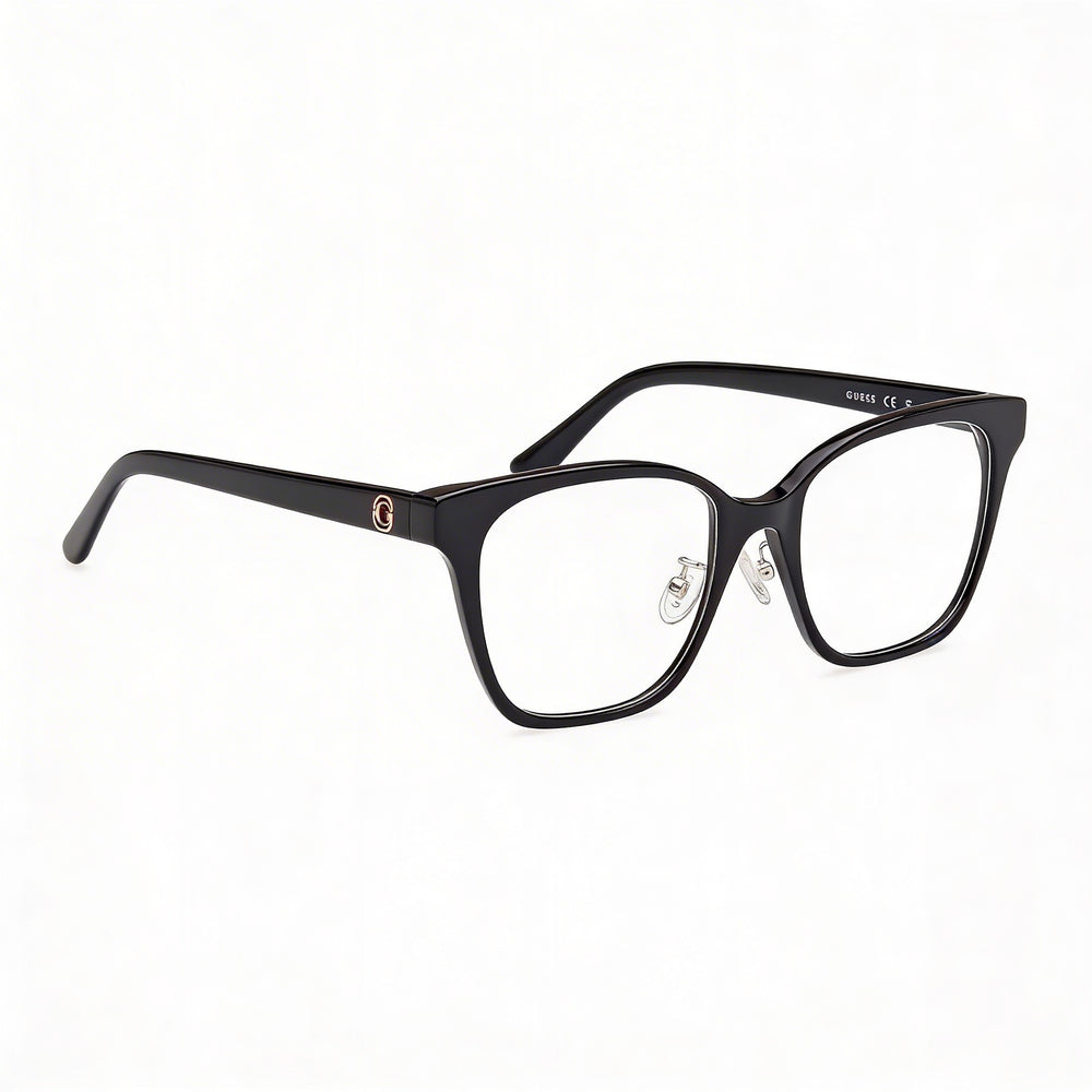 GUESS Gu50153-d Men's Black Plastic Frame Eyeglasses with Polycarbonate Lenses 53/18/145