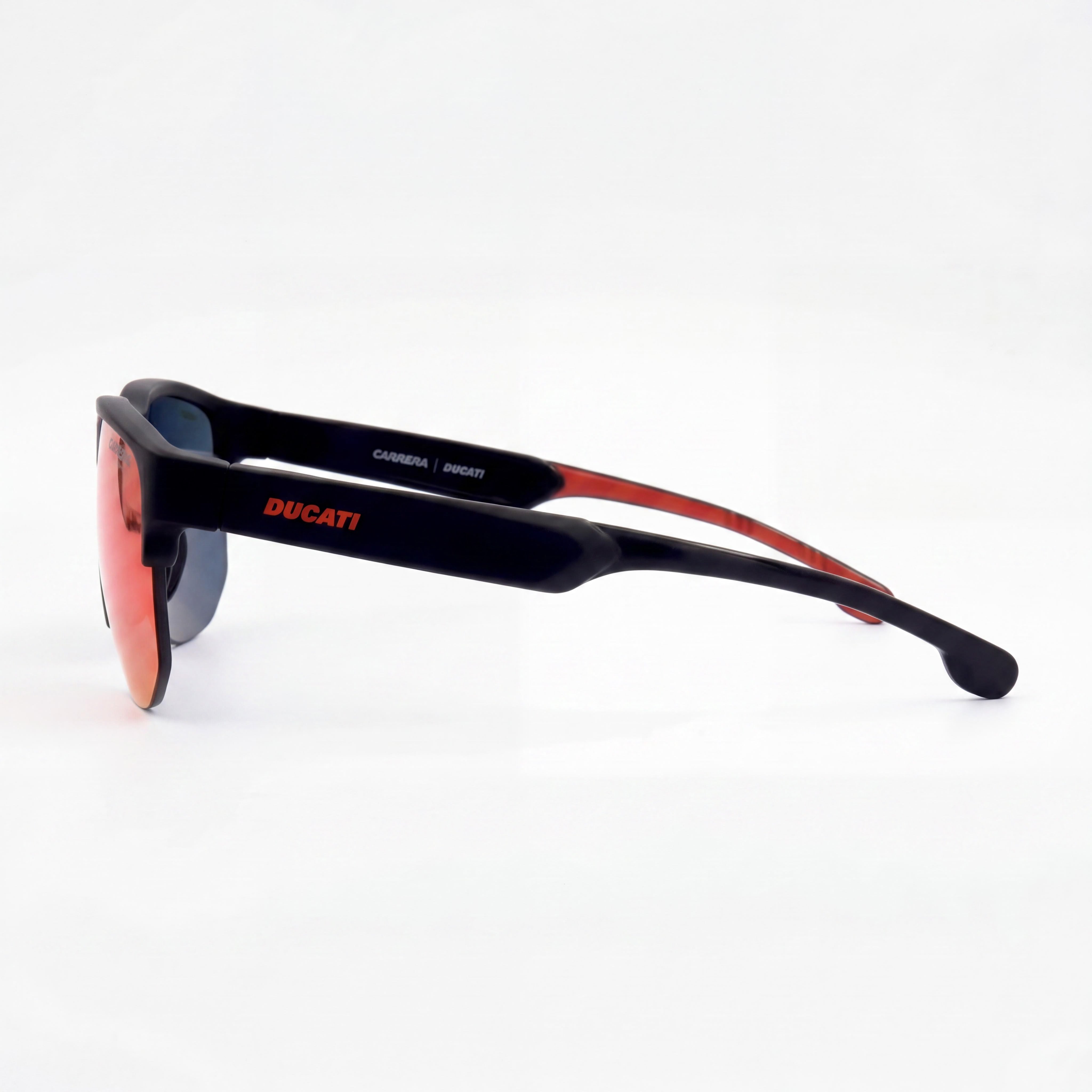 Carrera Ducati CARDUC 028/S Gafas de Sol Rectangulares Unisex de Acetato con Protección UV Negro Rojo 63mm, Photo 3