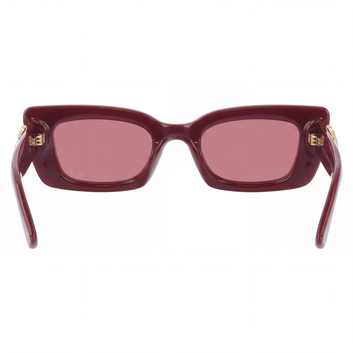 Gucci Classic Women's Burgundy Acetate Frame Black Lens Sunglasses, 49mm Lens, 18mm Bridge, 145mm Temple, Photo 2
