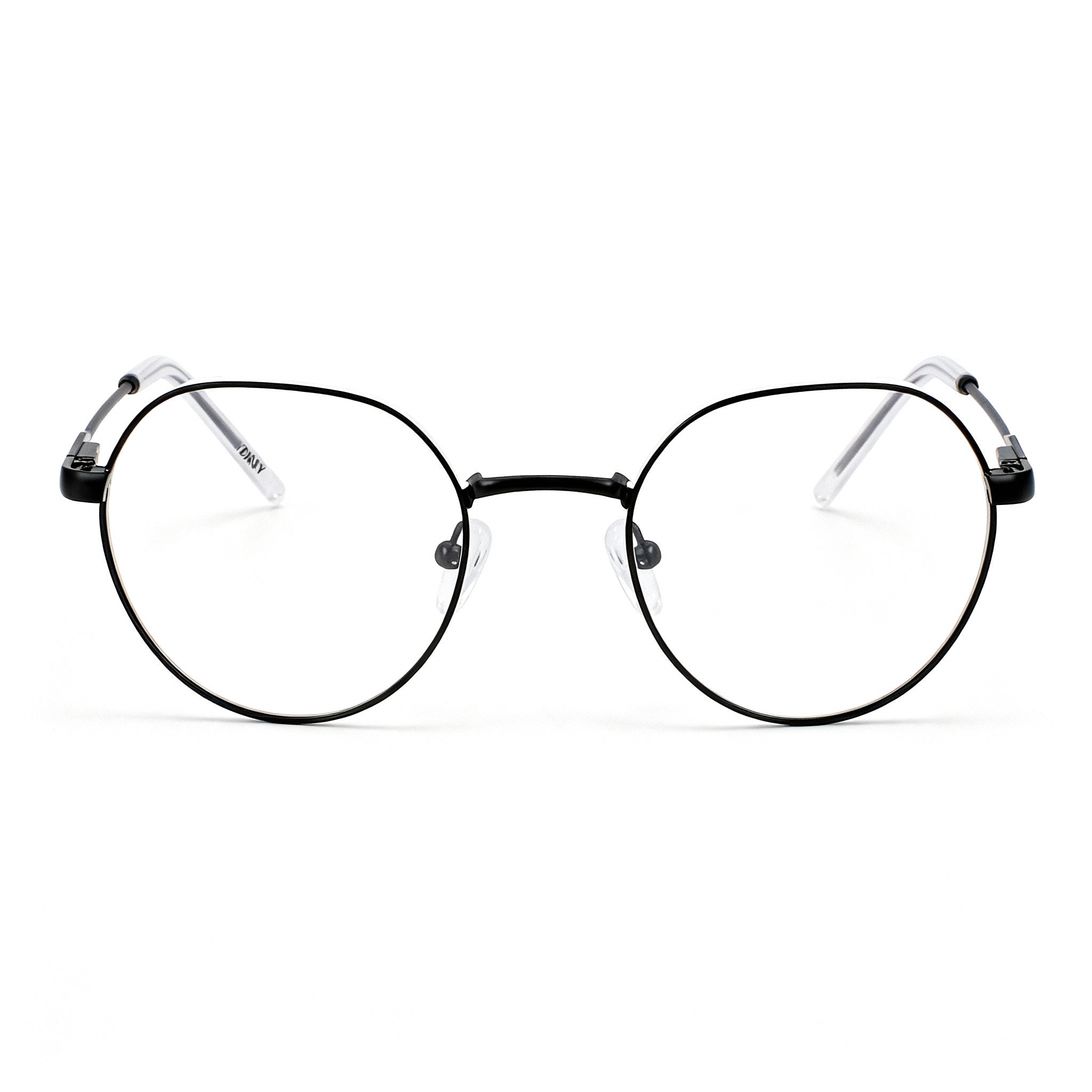 DKNY Modern Women's Metal Sunglasses, Matte Black, Non-Polarized Polycarbonate Lenses 48mm, Photo 3