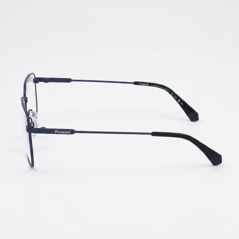 Polaroid Casual Men's Matte Blue Acetate Eyewear, Lens Width 54mm, Bridge Width 19mm, Temple Length 140mm