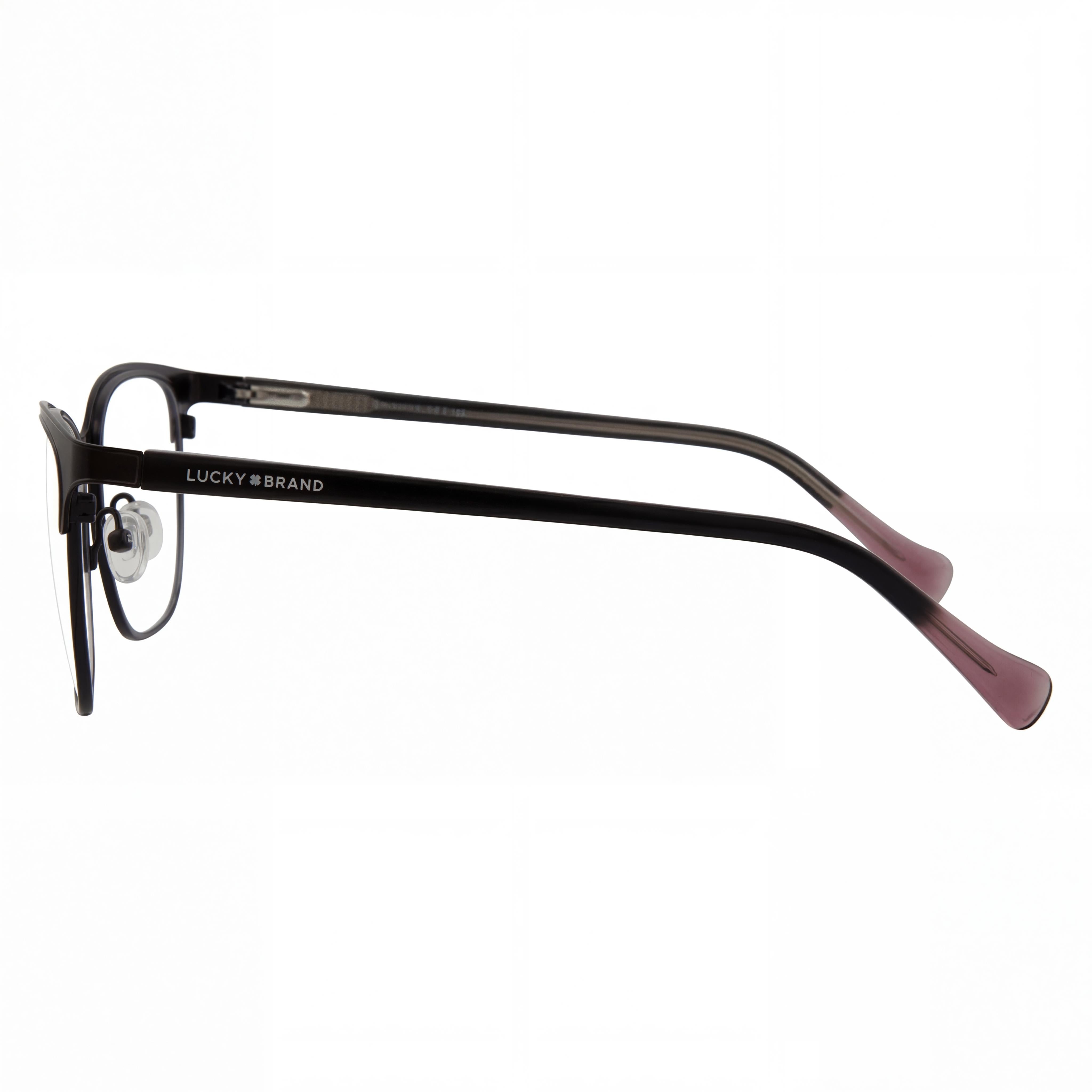 Lucky Brand D114 Men's Black Metal Frame Eyewear with Polarized Polycarbonate Lenses, 53mm Lens Width, Photo 2