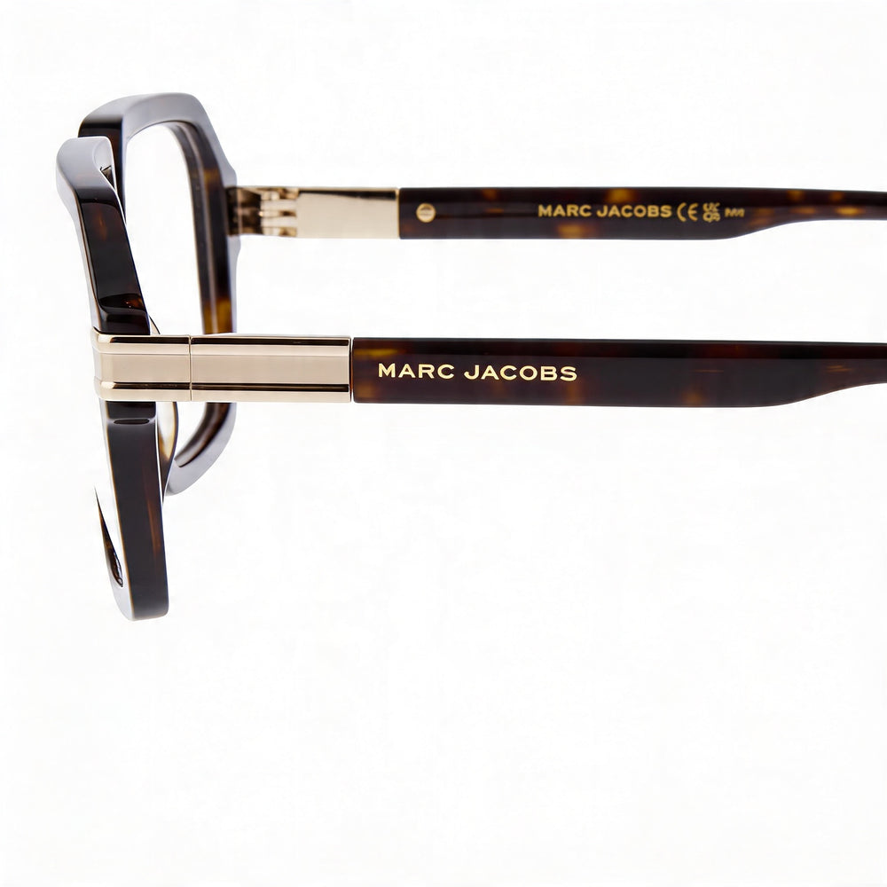 Marc Jacobs Modern Eyeglasses for Men - Havana Acetate Frame with Non-Polarized Polycarbonate Lenses 55mm