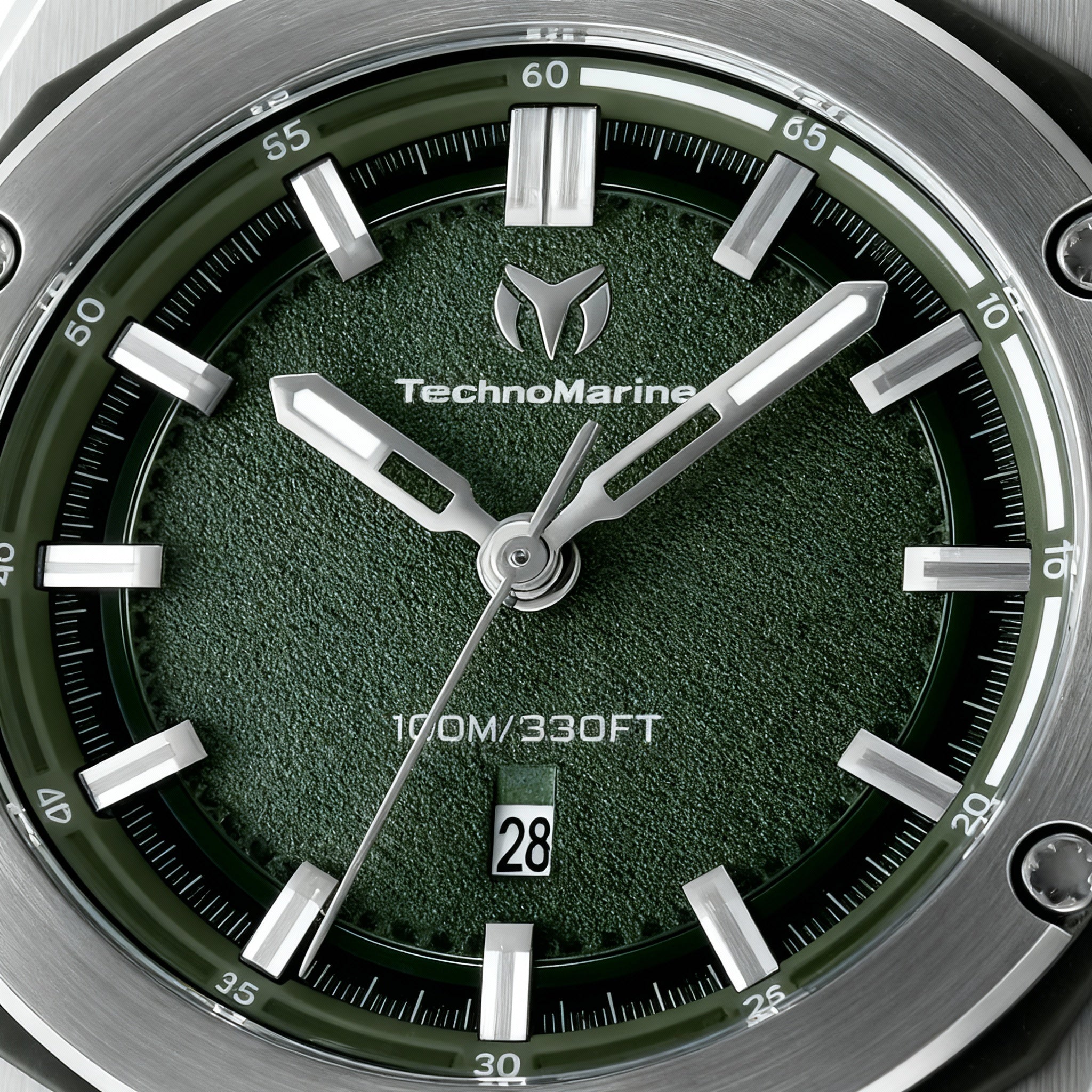 Technomarine CORAL Legacy Orologio Uomo TM-416072, Cassa 45mm In Acciaio E Plastica, Quadrante Nero, Movimento Quarzo, Impermeabile 100m, Cinturino Silicone Nero