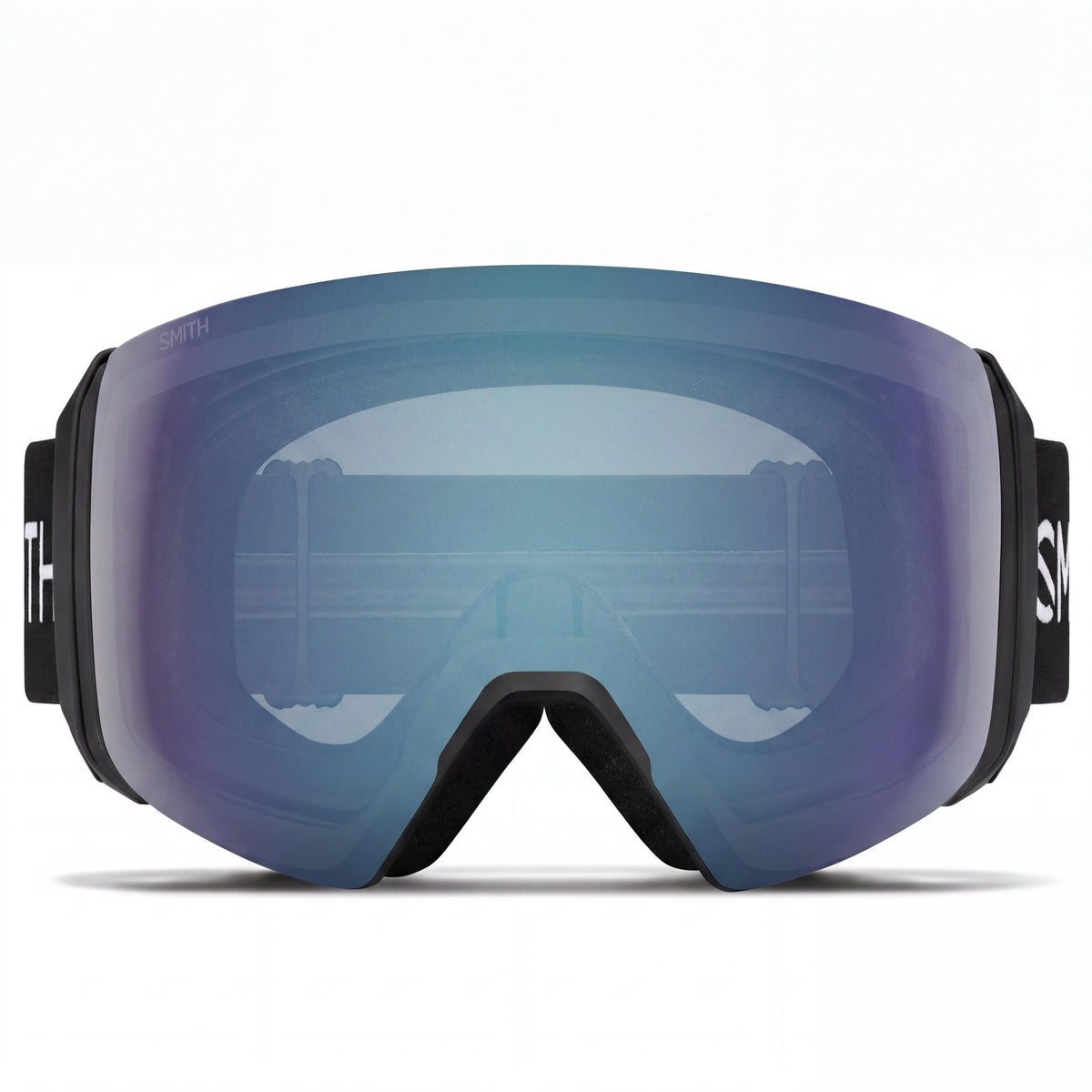 SMITH 4D XL Goggles Unisex Black Frame, Chromapop Everyday Blue Mirror Lens, 100% UV Protection, Anti-Fog, OTG Compatible, Photo 2
