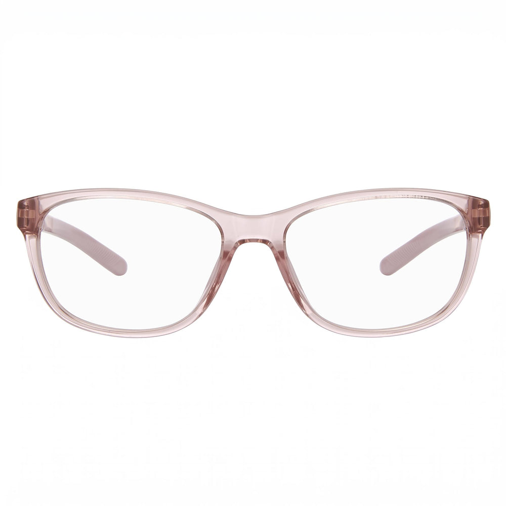 Under Armour Women's Ua 5025 Rectangular Optical Frames in Polyamide Crystal Pink, 53mm