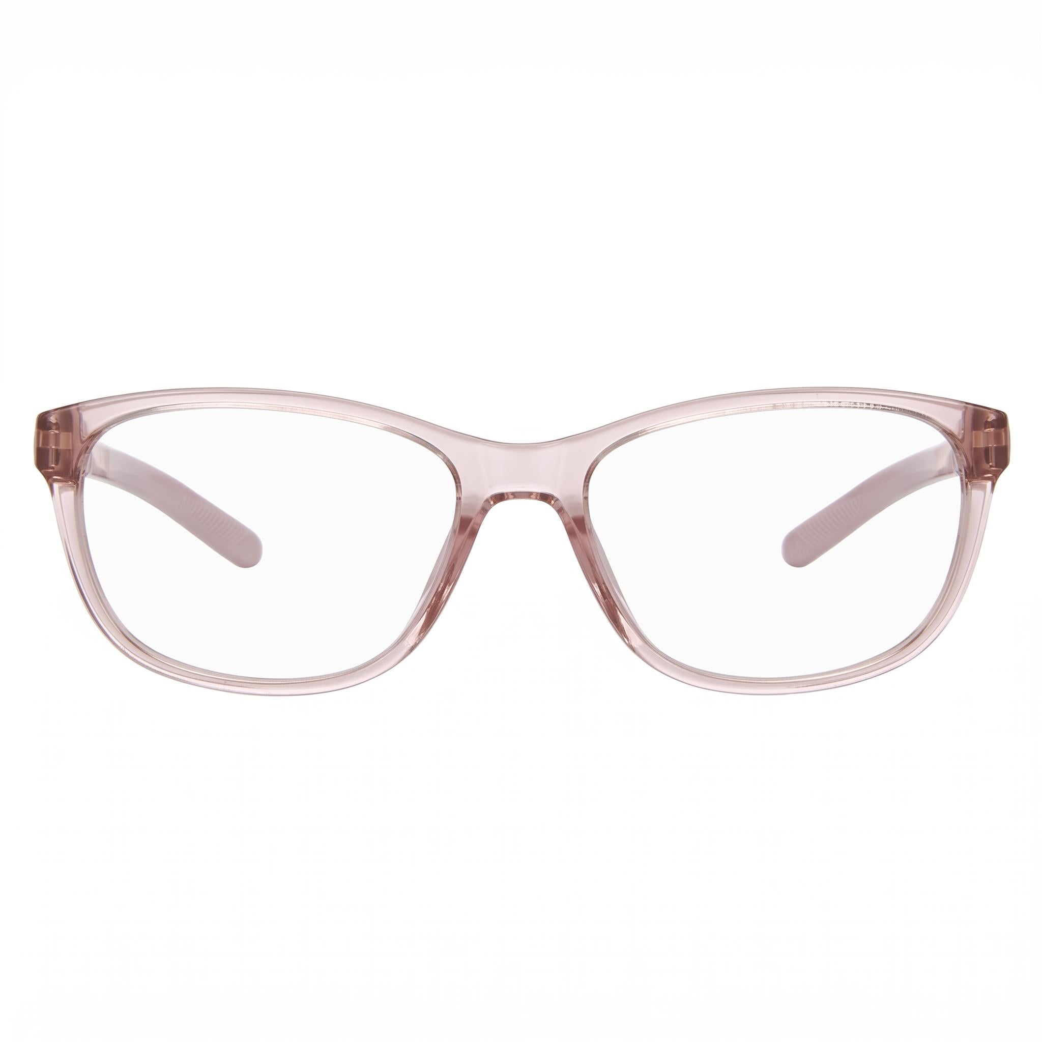 Under Armour Women's Ua 5025 Rectangular Optical Frames in Polyamide Crystal Pink, 53mm, Photo 2