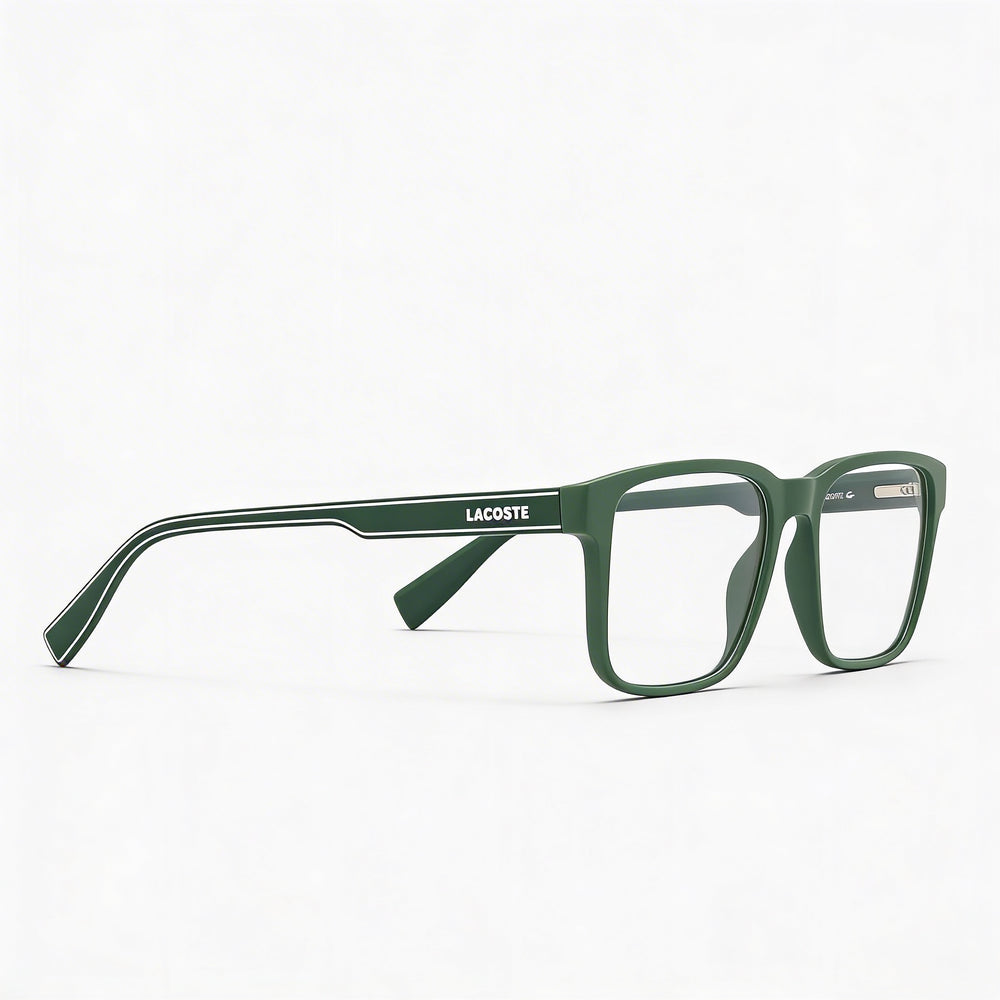 Lacoste CASUAL Men's Matte Green Injected Frame with Matte Green Polycarbonate Non-Polarized Lenses 55mm
