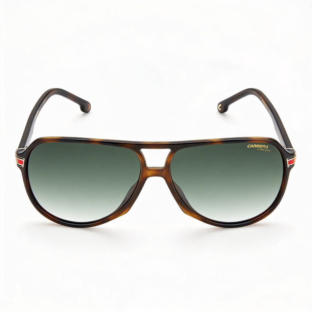 Carrera 1045/S Unisex Piloto Poliamida Habana Gafas de Sol Verde Degradado No Polarizadas Protección UV 61mm