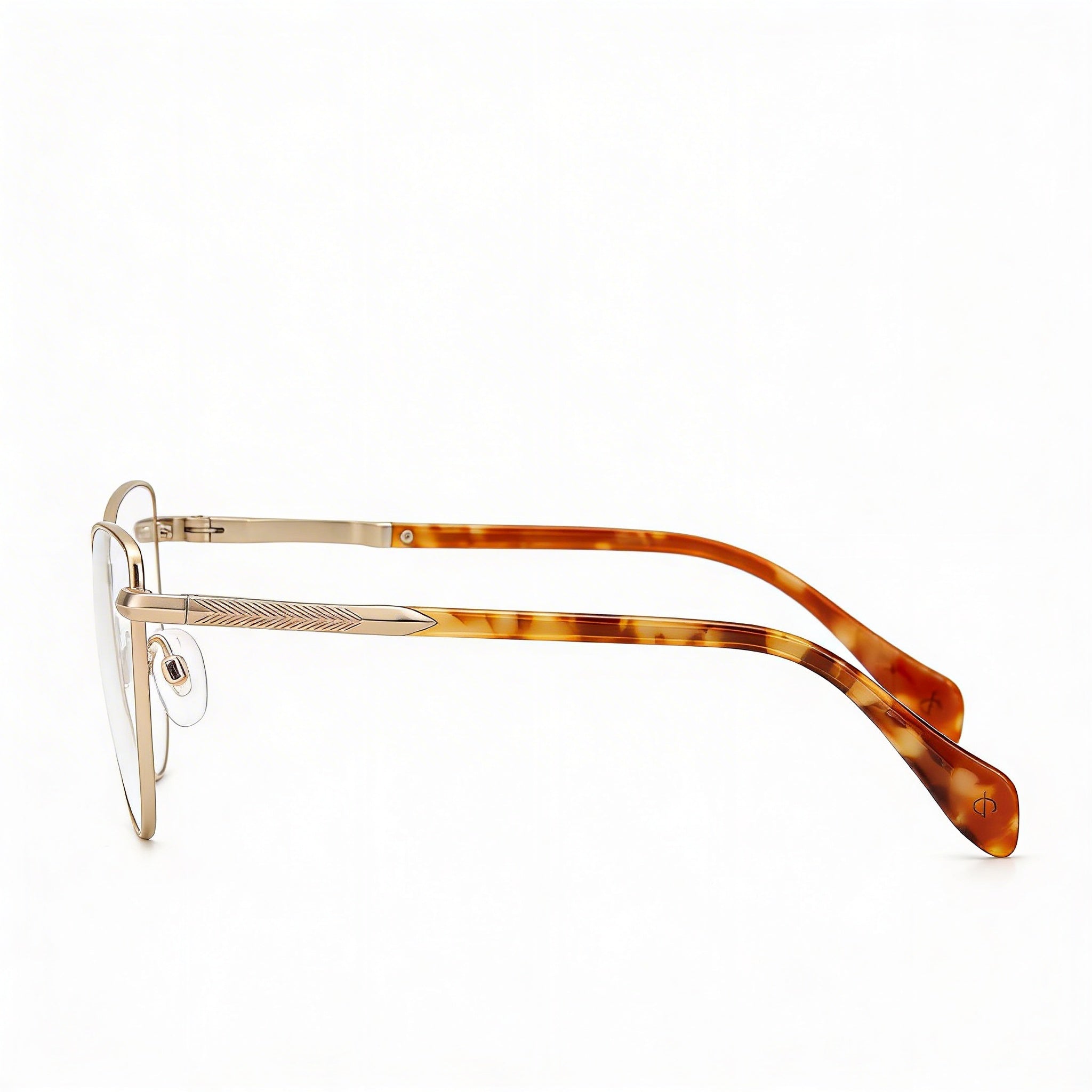 Gafas de sol Rag & Bone RNB3037 de acero inoxidable con montura ojo de gato adaptables a la luz para mujer, color dorado claro semimate, 53 mm, Photo 3