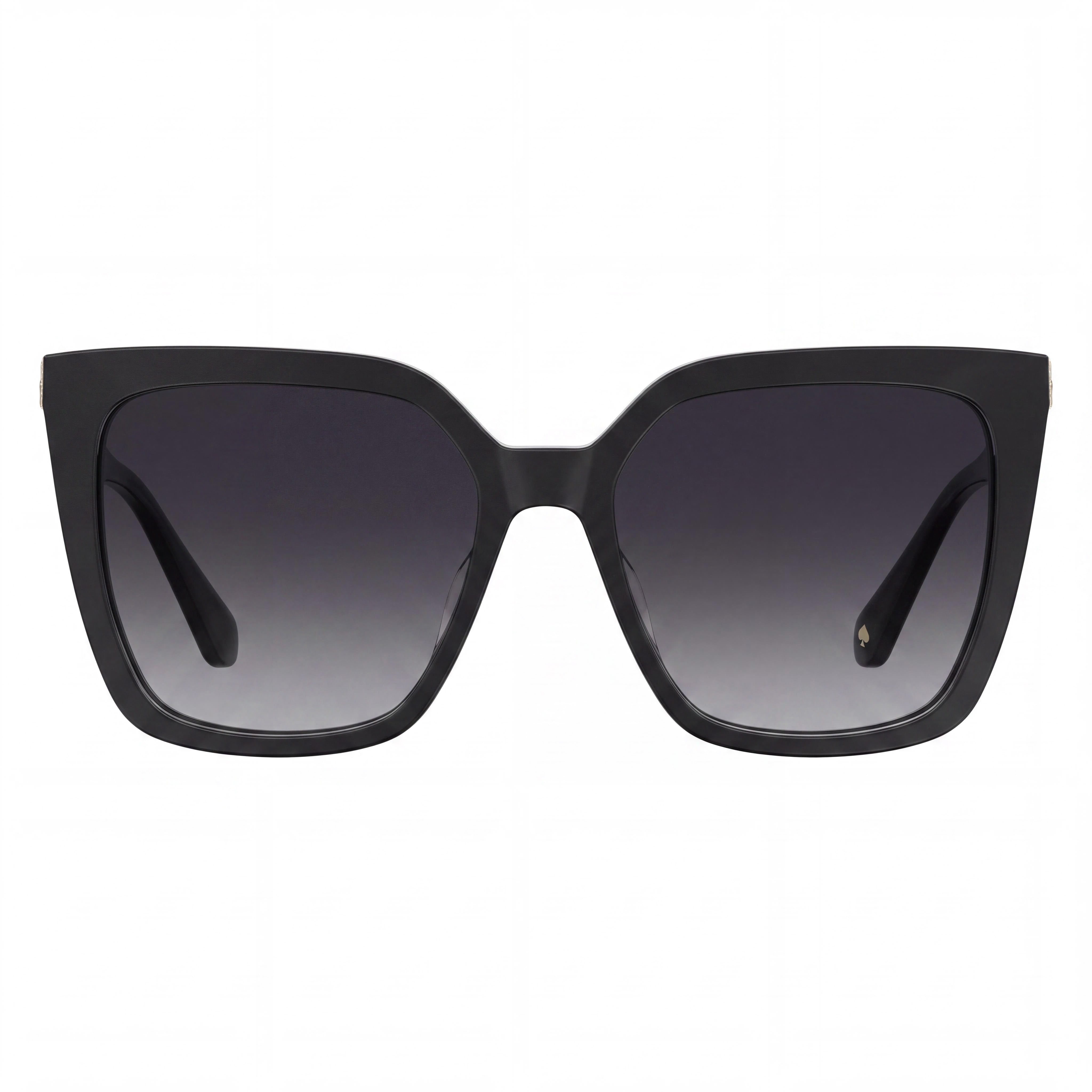 kate spade new york Gafas de sol de acetato negro cuadrado Marlowe/G/S para mujer, gris oscuro, 100 % protección UV, no polarizadas, 55 mm, Photo 2