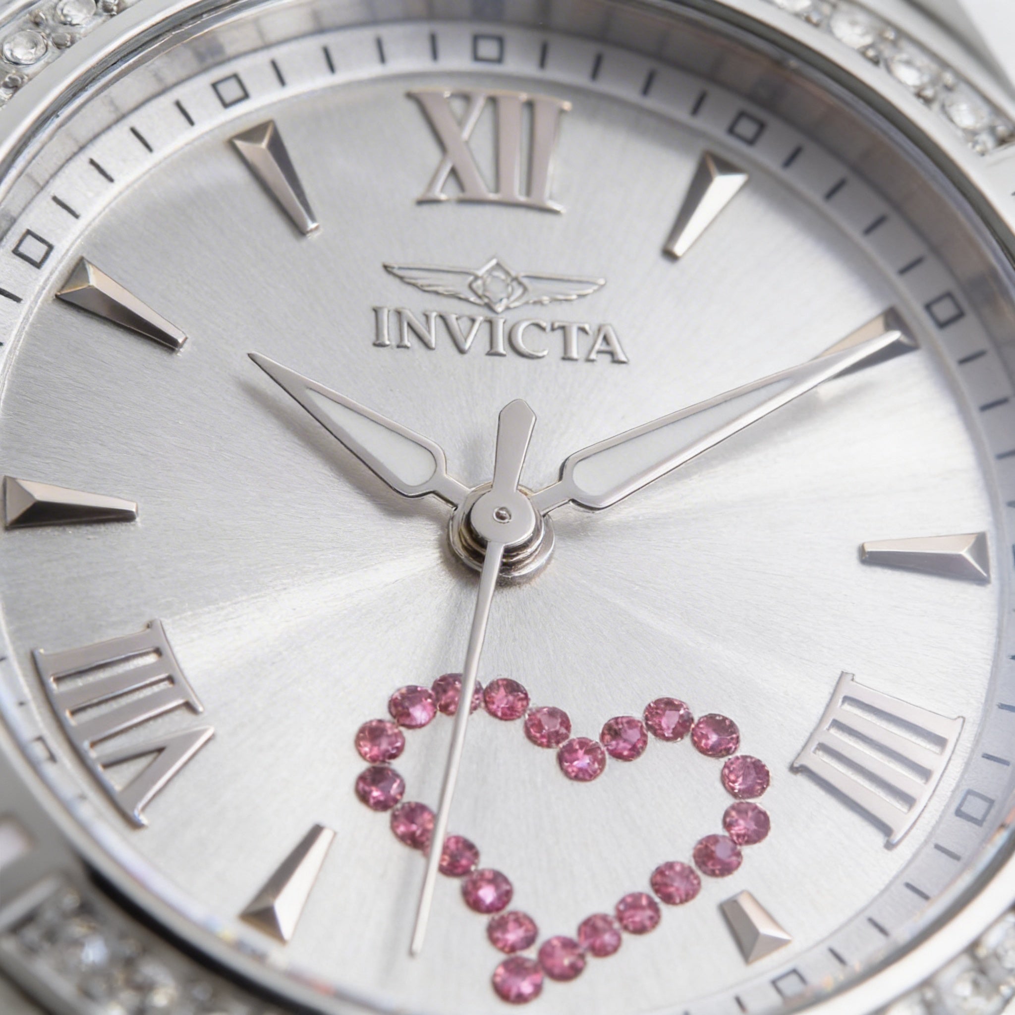 Reloj de cuarzo Invicta Angel 49842 para mujer, esfera plateada de 34 mm, pulsera de acero inoxidable, 10 ATM, Photo 2