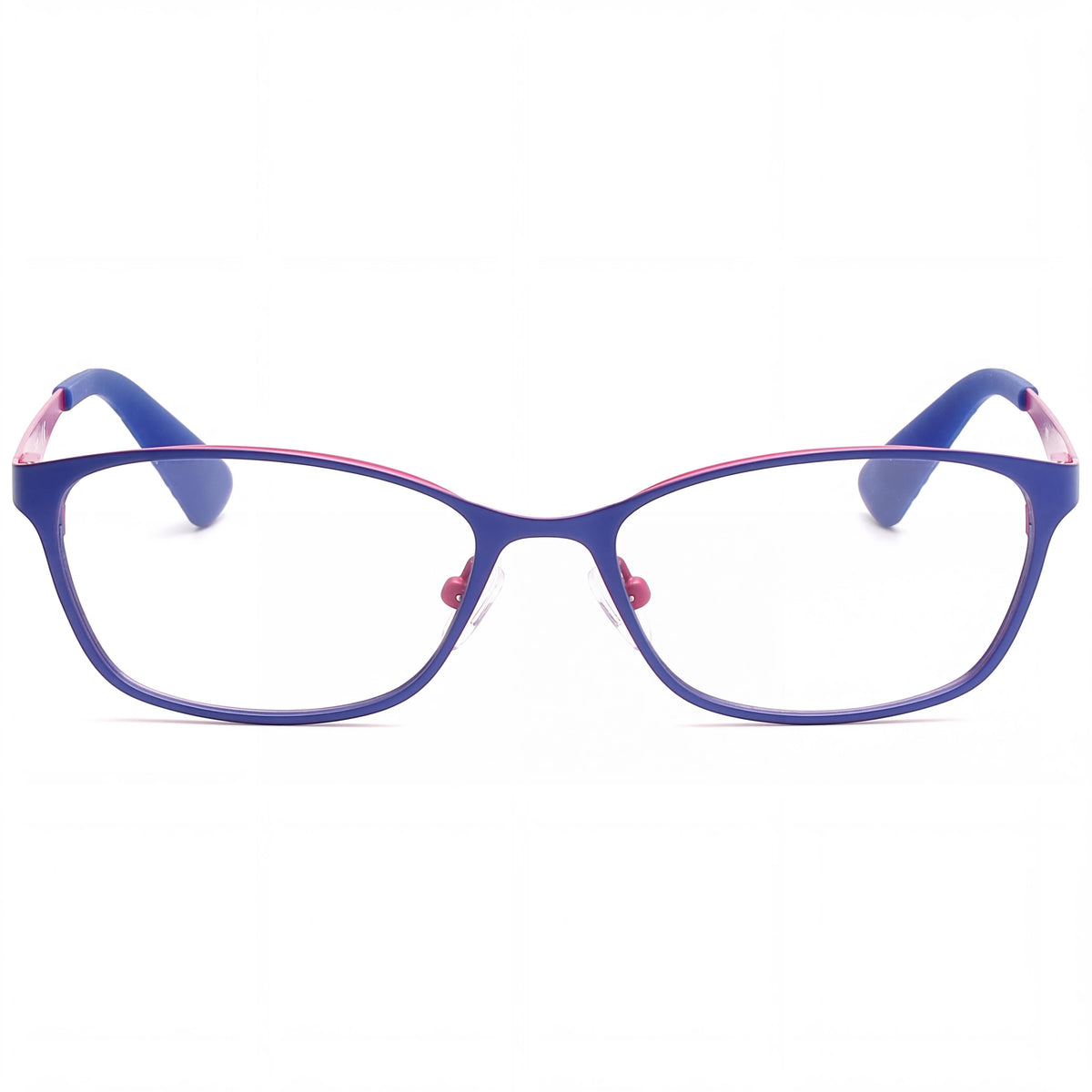 GUESS 2563 Women's Rectangle Metal Eyeglasses Matte Blue 49-16-135, Photo 2