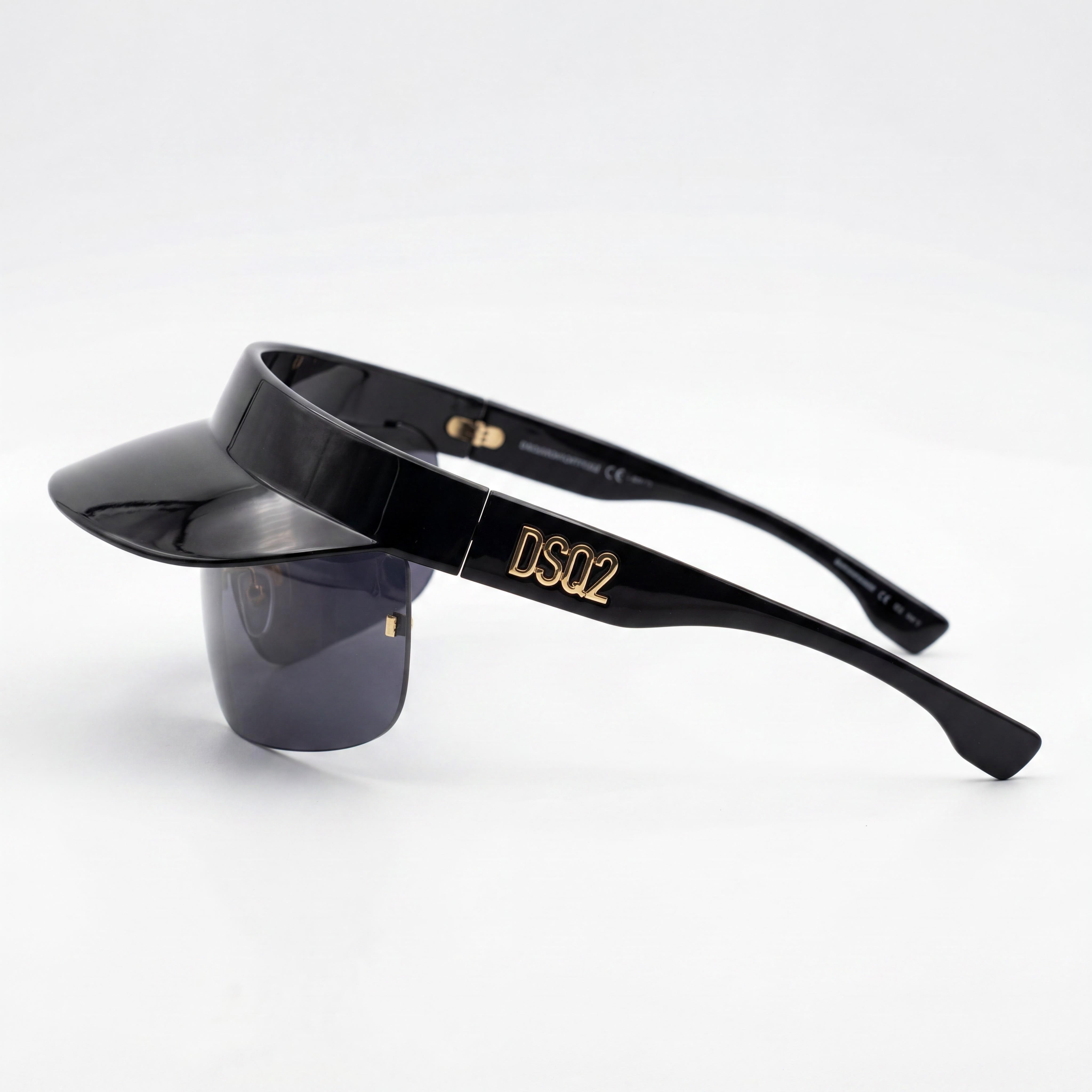 DSQUARED2 D2 0139/S Men's Black Polyamide Frame Casual Style Grey Polycarbonate Lens Sunglasses 99-01-110, Photo 3