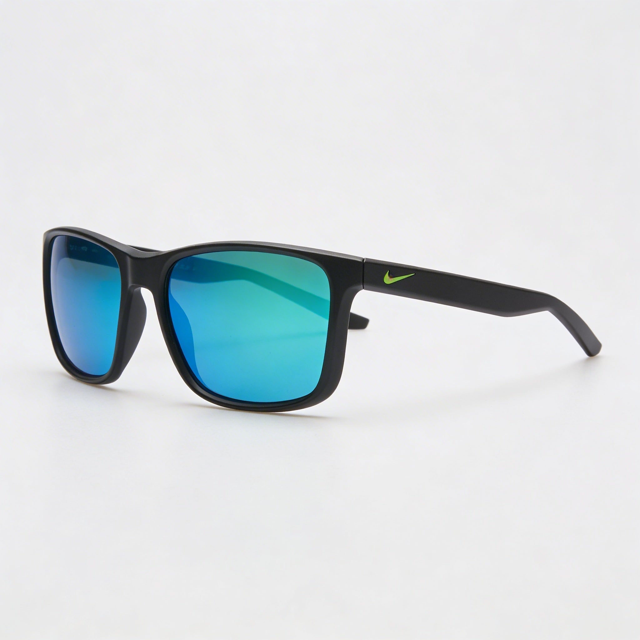 Nike Wayfarers Unisex Grey with Green Mirror Frame & Lenses Plastic Sunglasses 57-19-145 UV Protection, Photo 3