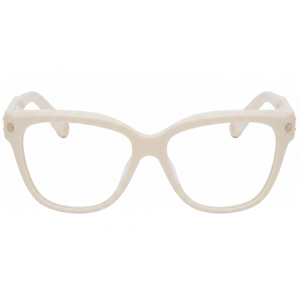 Philipp Plein Classic VPP051M Women's Acetate Optical Glasses Light Yellow Gold (Lens 55mm, Bridge 15mm, Temple 135mm)