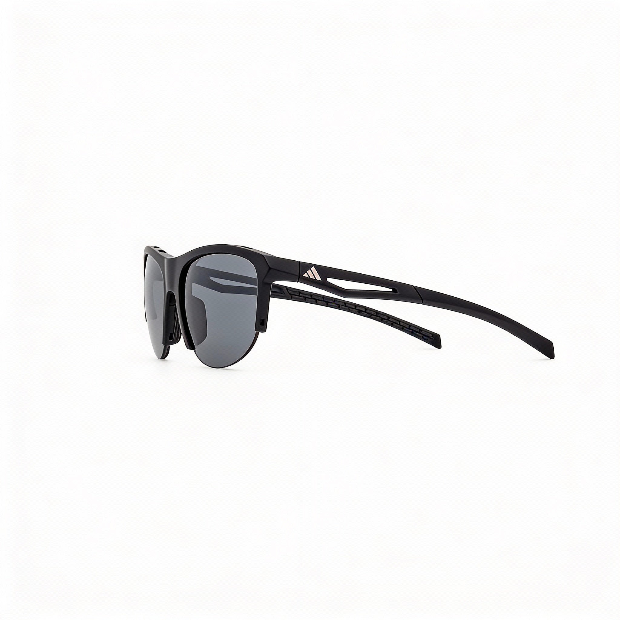 Gafas de sol unisex adidas Casual, montura de plástico negra mate con lentes ahumadas, protección UV, talla 66-8-130, Photo 3