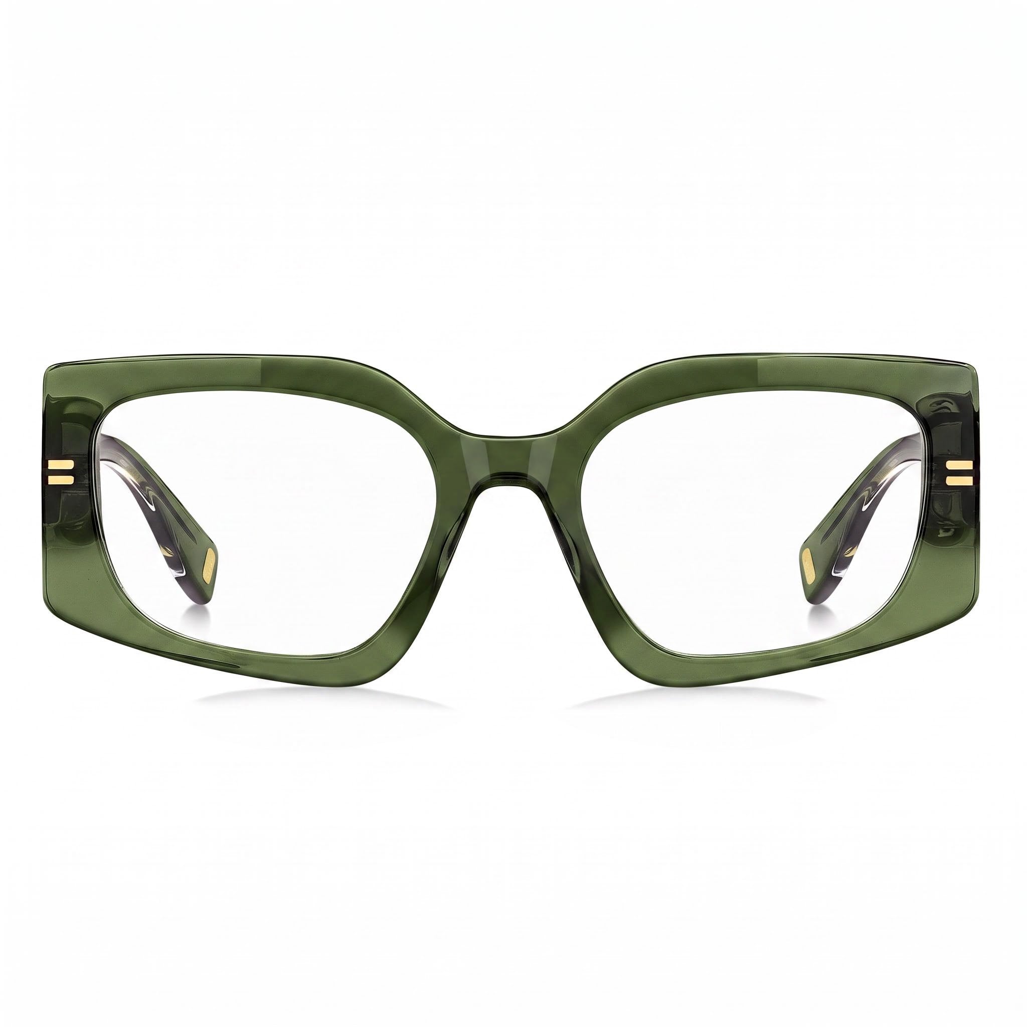 Gafas de sol Marc Jacobs Classic para mujer, armazón de plástico verde, lentes multicolor no polarizadas de 53 mm, Photo 2
