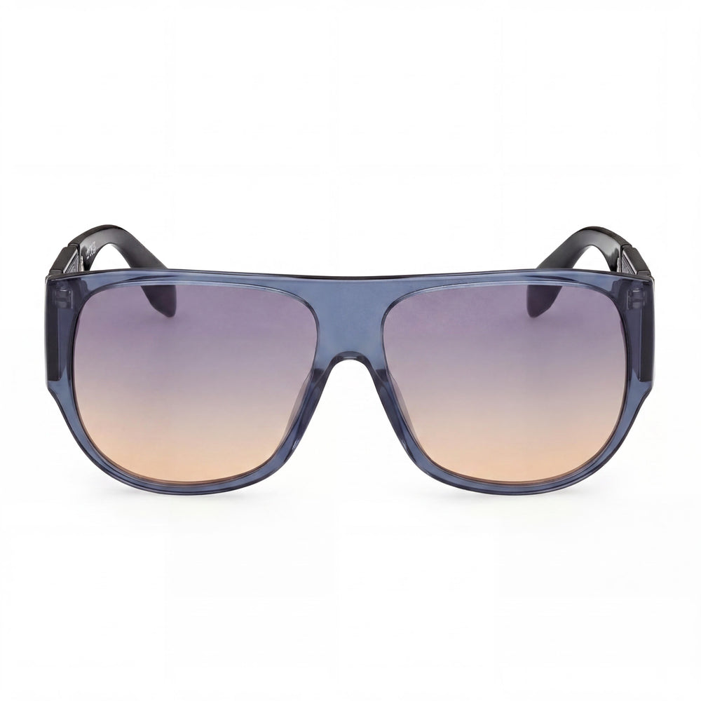 Gafas de sol adidas Modern para hombre con montura de plástico azul y lentes azules degradadas con protección UV, talla 59-14-145