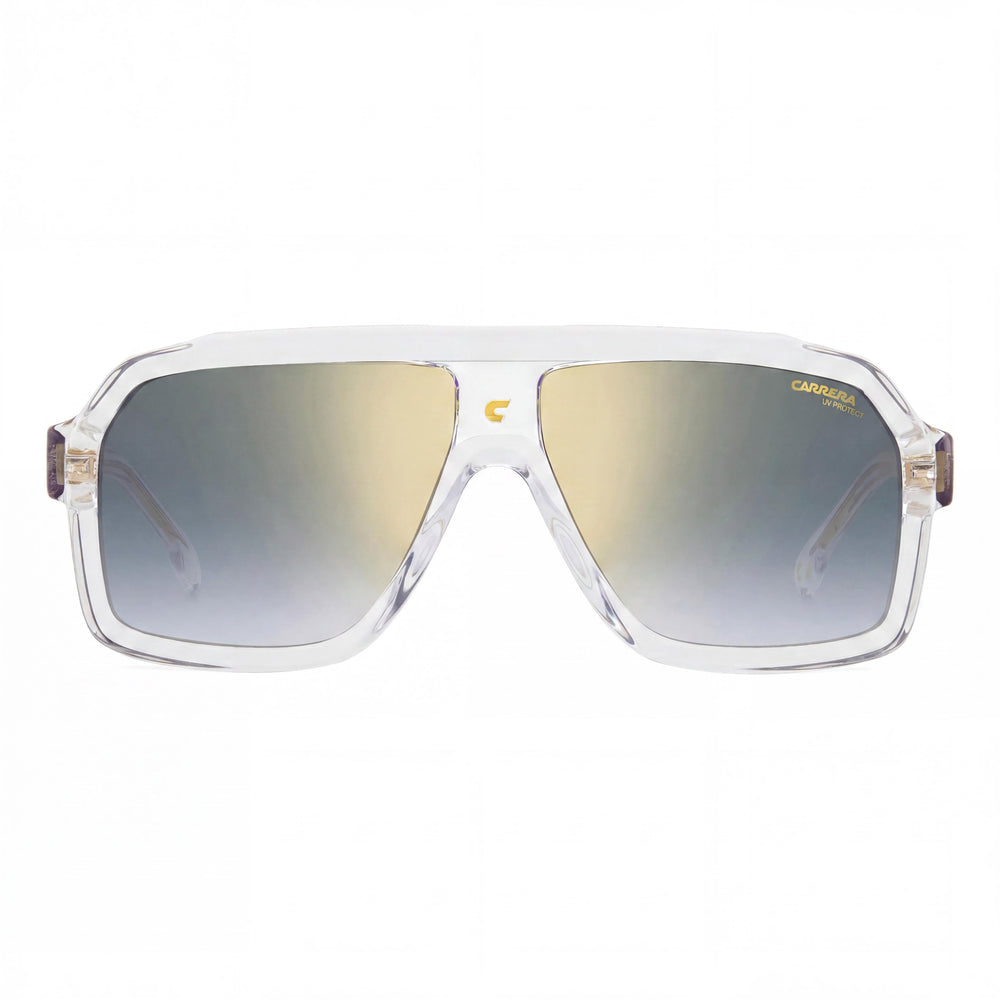 Carrera 1053/S Clásico Unisex Acetato Azul Cristal Espejo Oro Degradado Lentes Protección UV 60-12-145mm