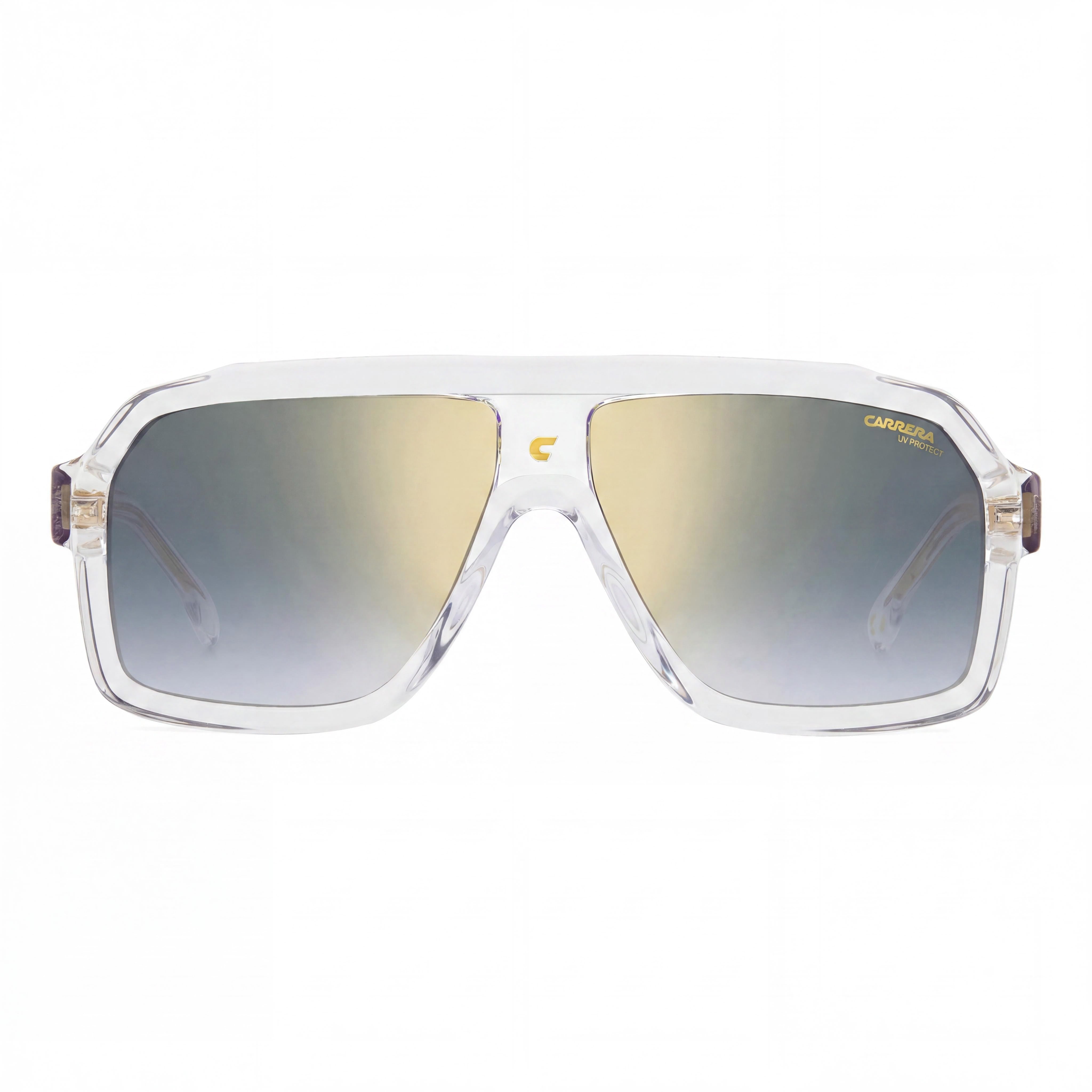 Carrera 1053/S Classic Unisex Acetate Crystal Blue Shaded Gold Mirror Lenses UV Protection 60-12-145mm, Photo 2