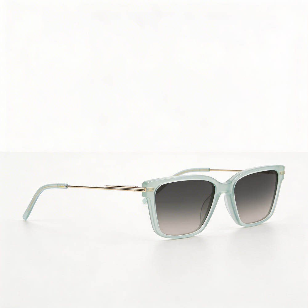 Gafas de sol DKNY Dk713s para mujer, montura de plástico verde claro, degradado, rosa verde, protección UV, 56 mm