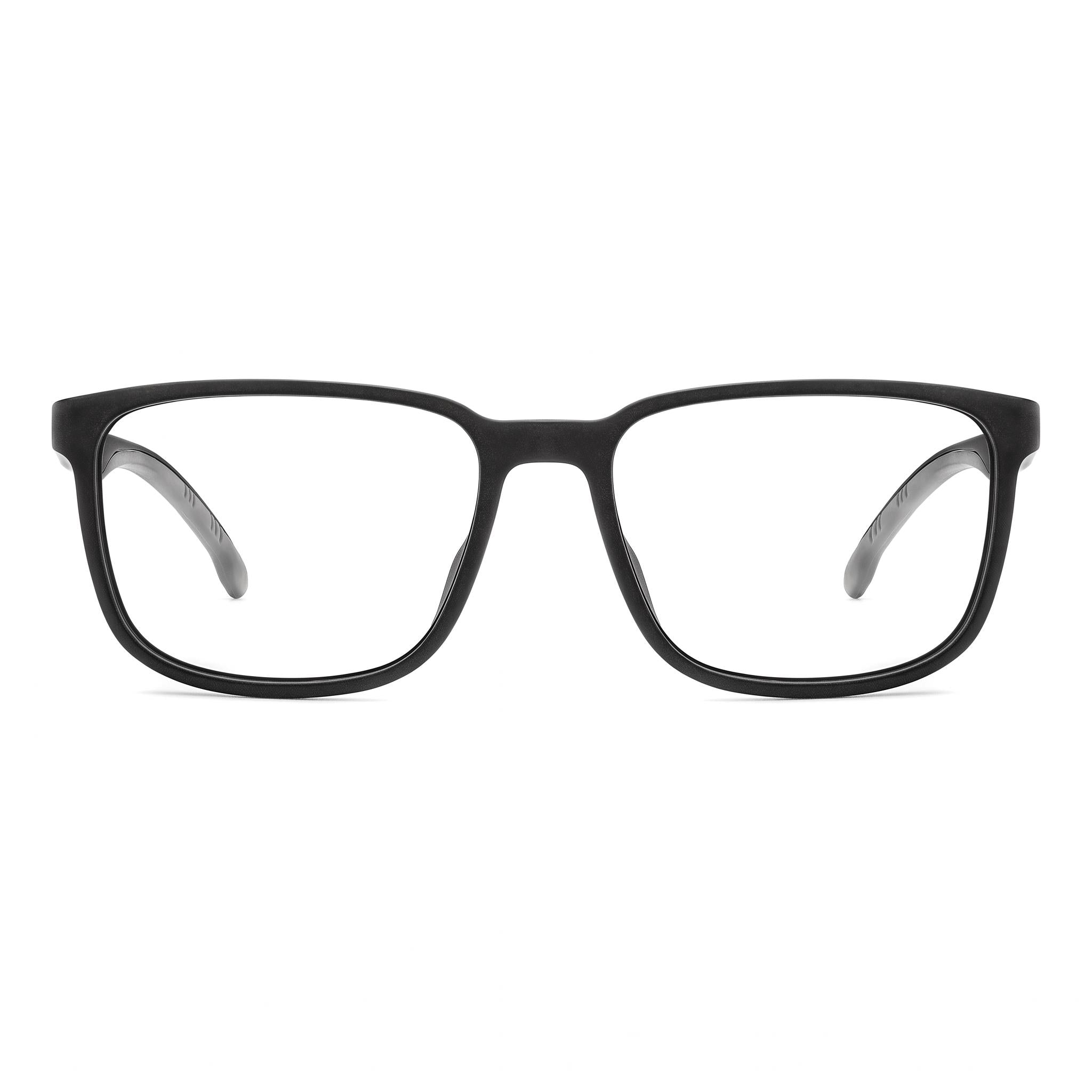 Gafas Carrera unisex modernas de montura de poliamida negra mate y lente de policarbonato, 55 mm, Photo 2