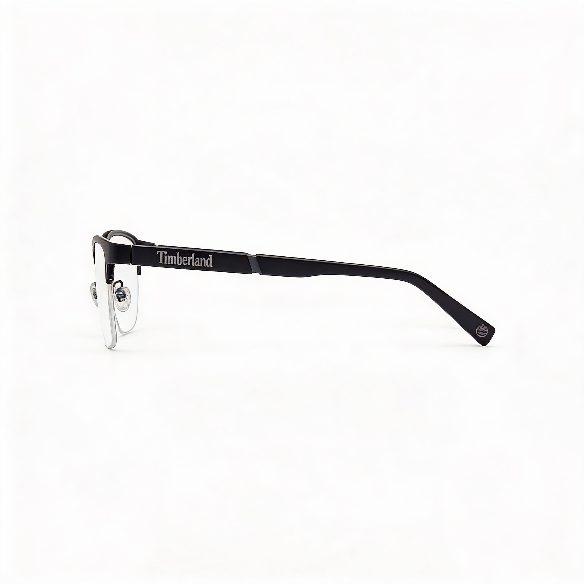 Montura óptica rectangular Timberland para hombre con marco de metal en blanco y negro y lentes transparentes de 56 mm, Photo 3