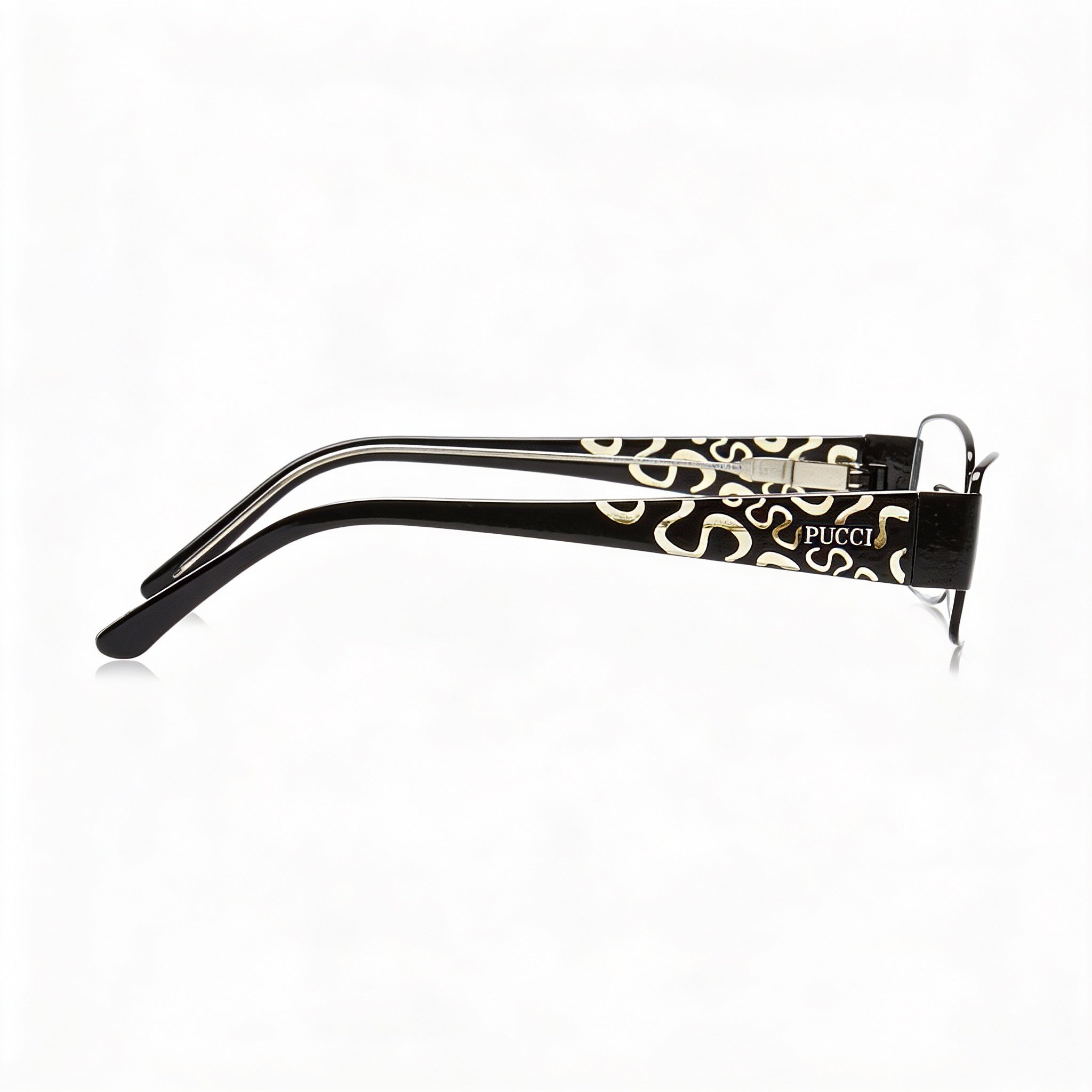 Emilio Pucci EP2135 Unisex Optical Frames with Non- Composite Demo Lenses in Ebony 53-17-130, Photo 3