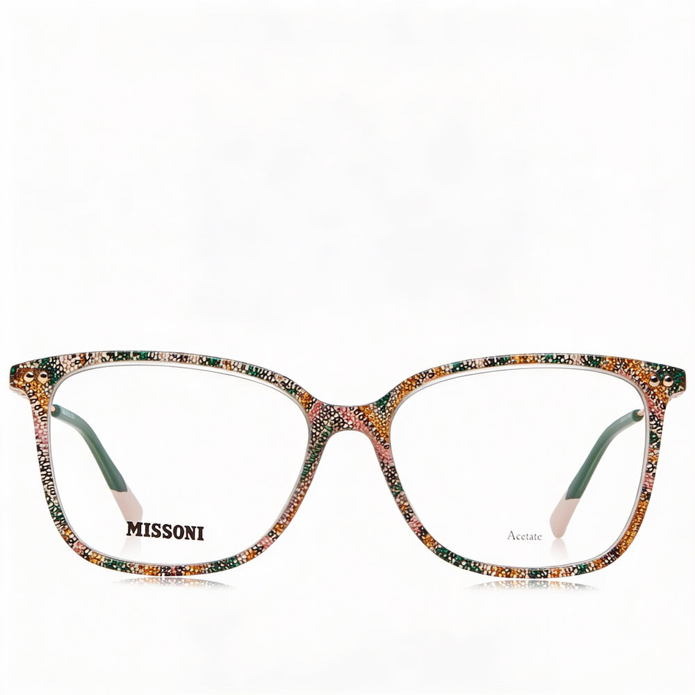 Gafas de sol Missoni Modern para mujer, de acetato, color rosa y verde, con lentes de policarbonato, 53 mm