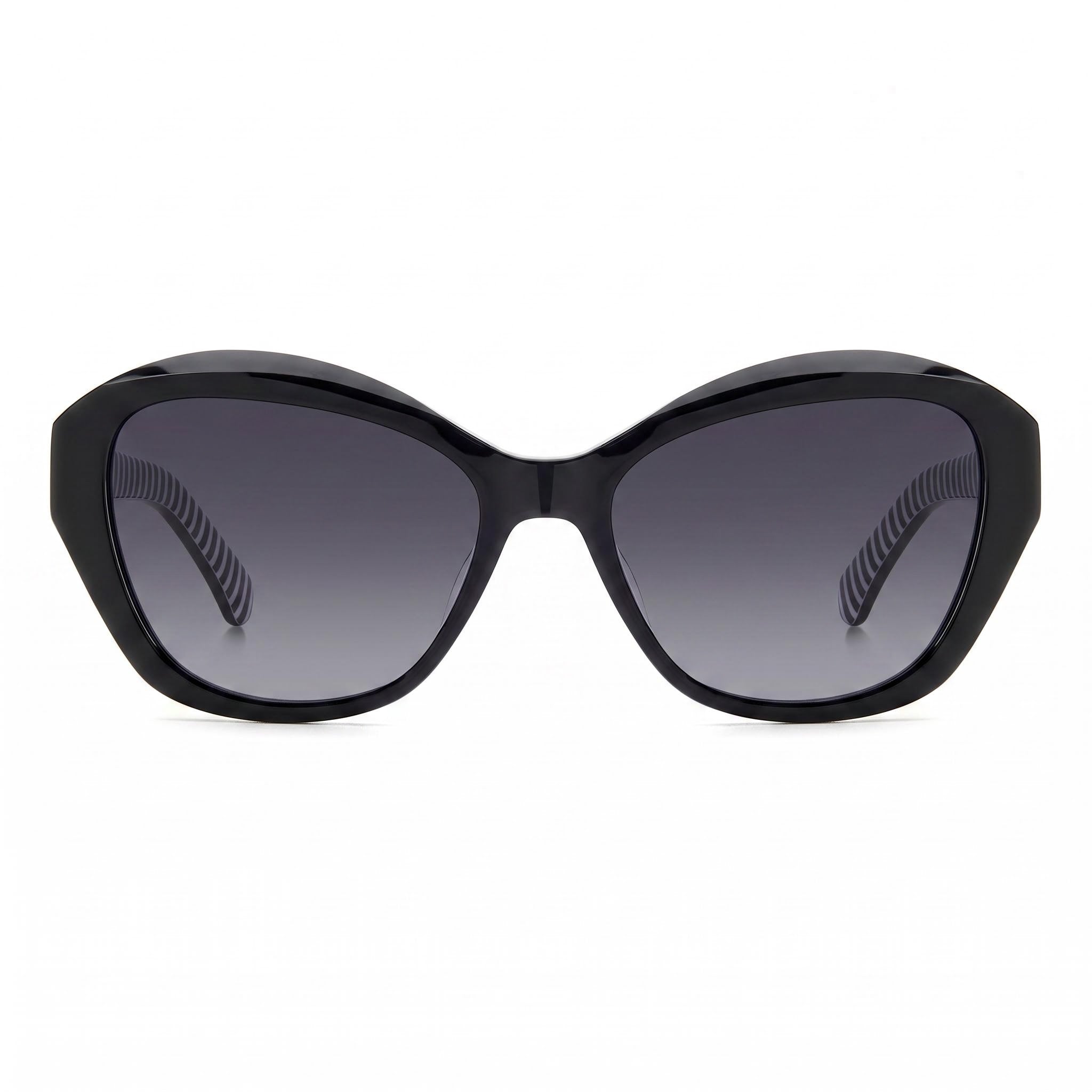 kate spade new york Women's Casual Acetate Black Dark Grey Shaded Frame Dark Grey Shaded Lens Sunglasses 54mm, Photo 2