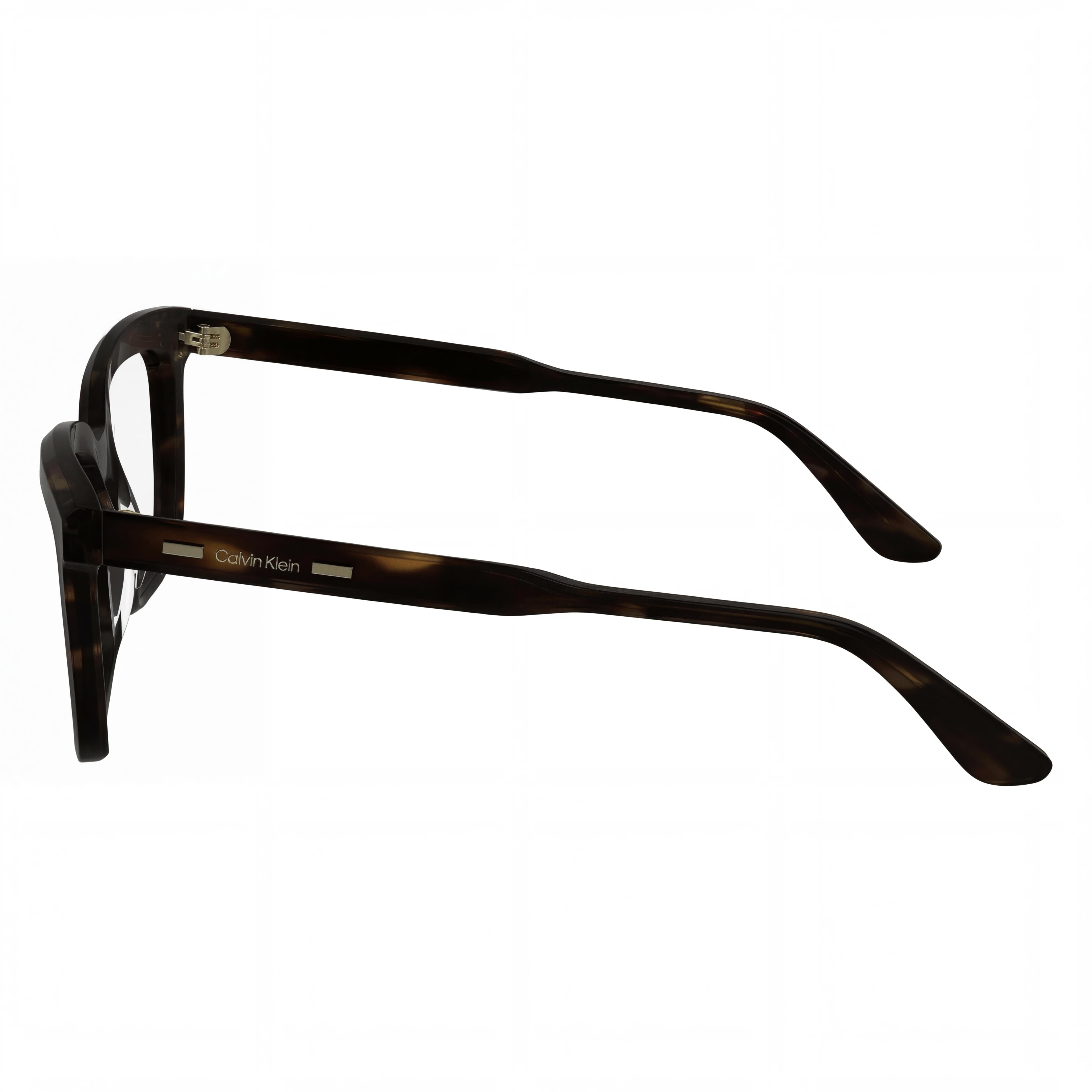 Calvin Klein Modern Sunglasses for Women, featuring Brown Havana Acetate Frames and Polycarbonate Lenses, 53mm, Photo 2