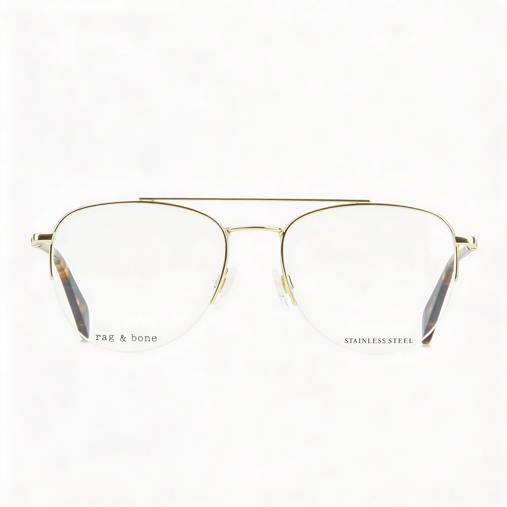 Gafas de sol de hombre Rag & Bone Casual Rnb7054/g rojas y doradas con lentes de policarbonato, 54 mm
