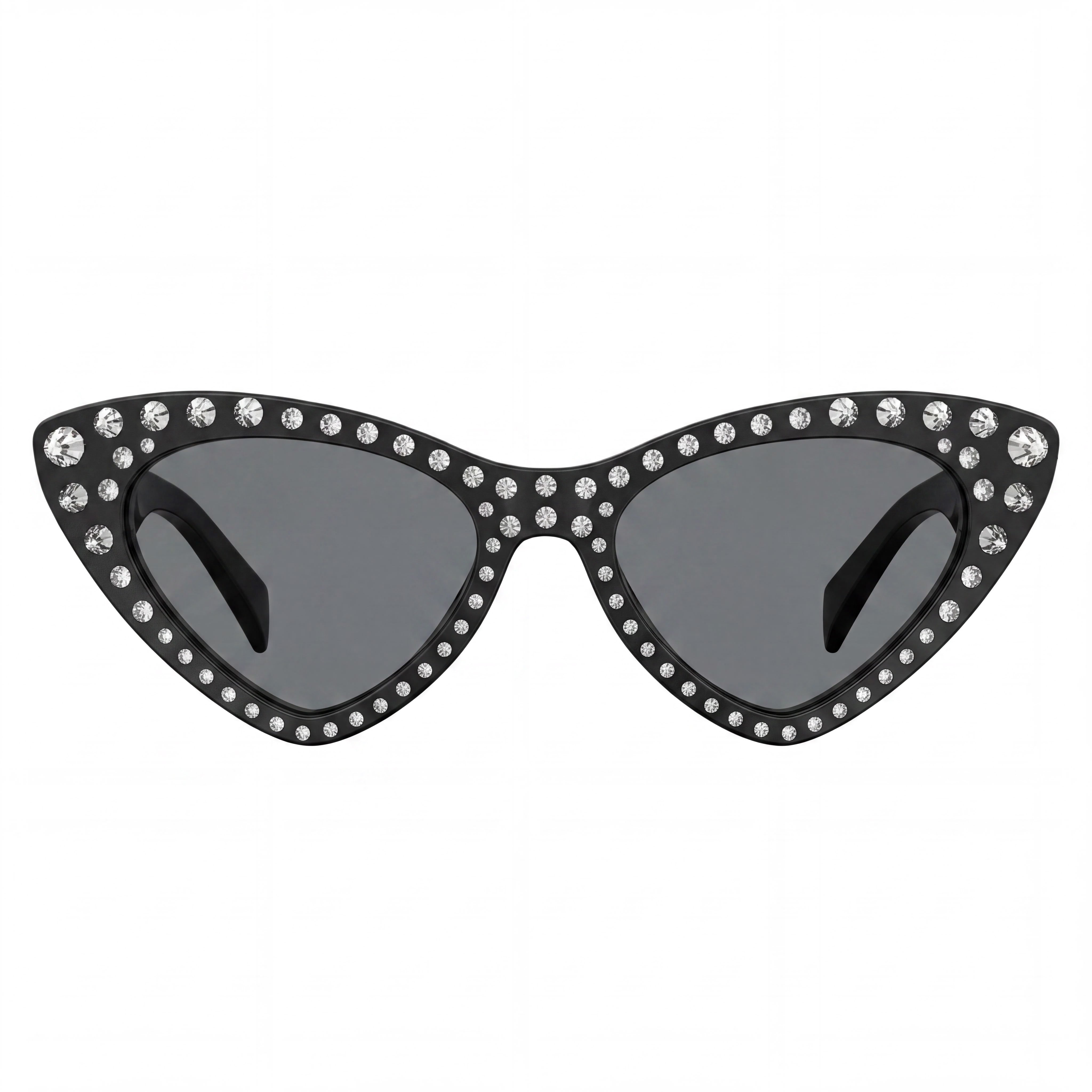 Moschino Casual Women's UV Protection Sunglasses, Black Dark Grey Plastic Frame, Black Lenses, 52mm, Photo 2
