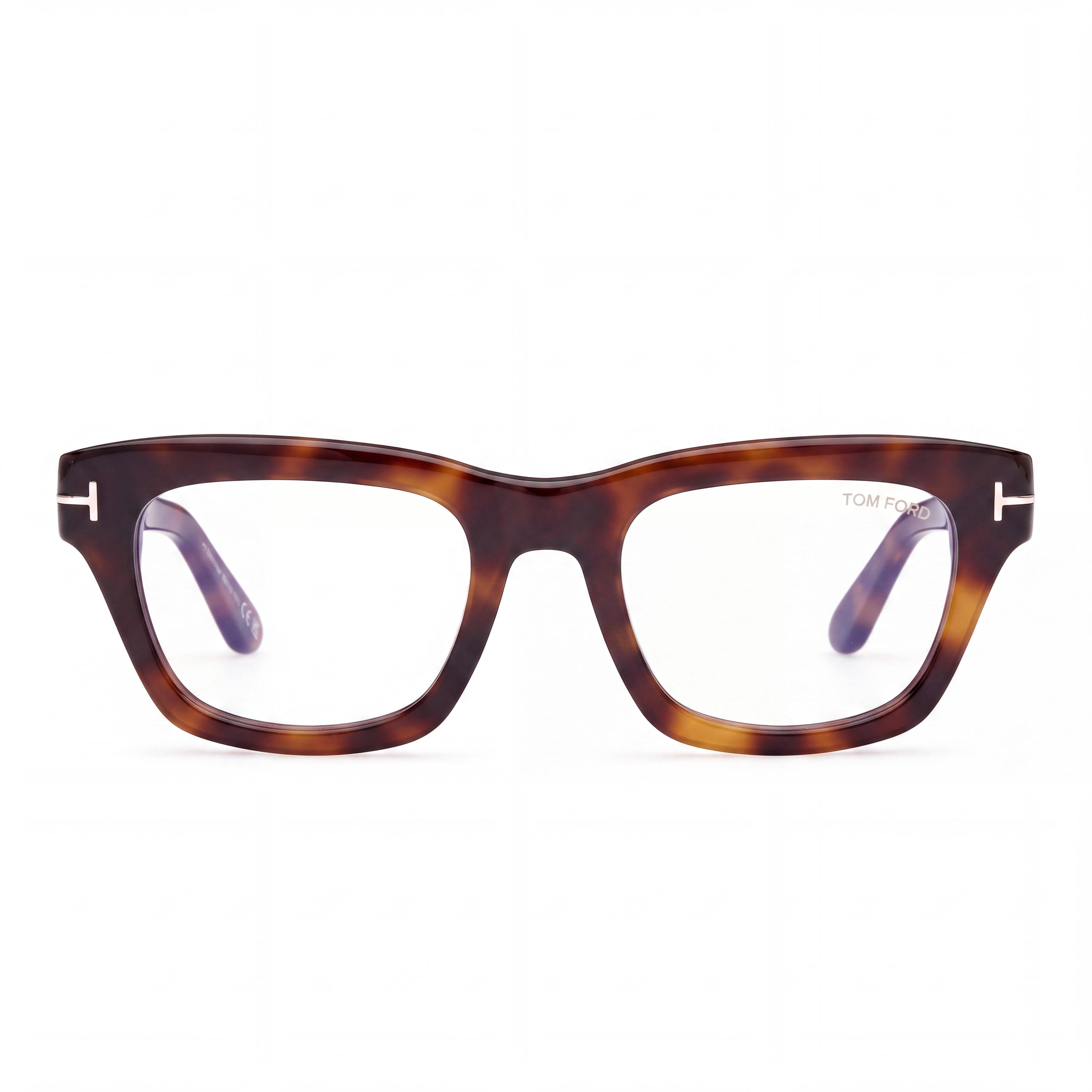 Marcolin Ft6036-b Women's Blonde Havana Frame Blue Filter Plastic Non- Eyewear 52mm, Photo 2