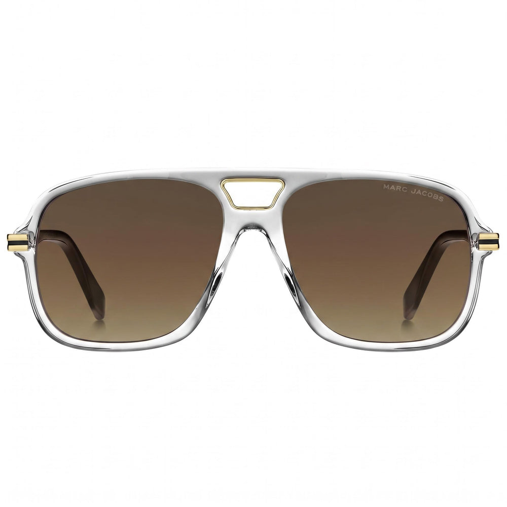 Marc Jacobs MARC 415/S Classic Men's Acetate UV Protection Sunglasses, Crystal Brown Shaded Frame, Crystal Black Lenses, 56-16-145