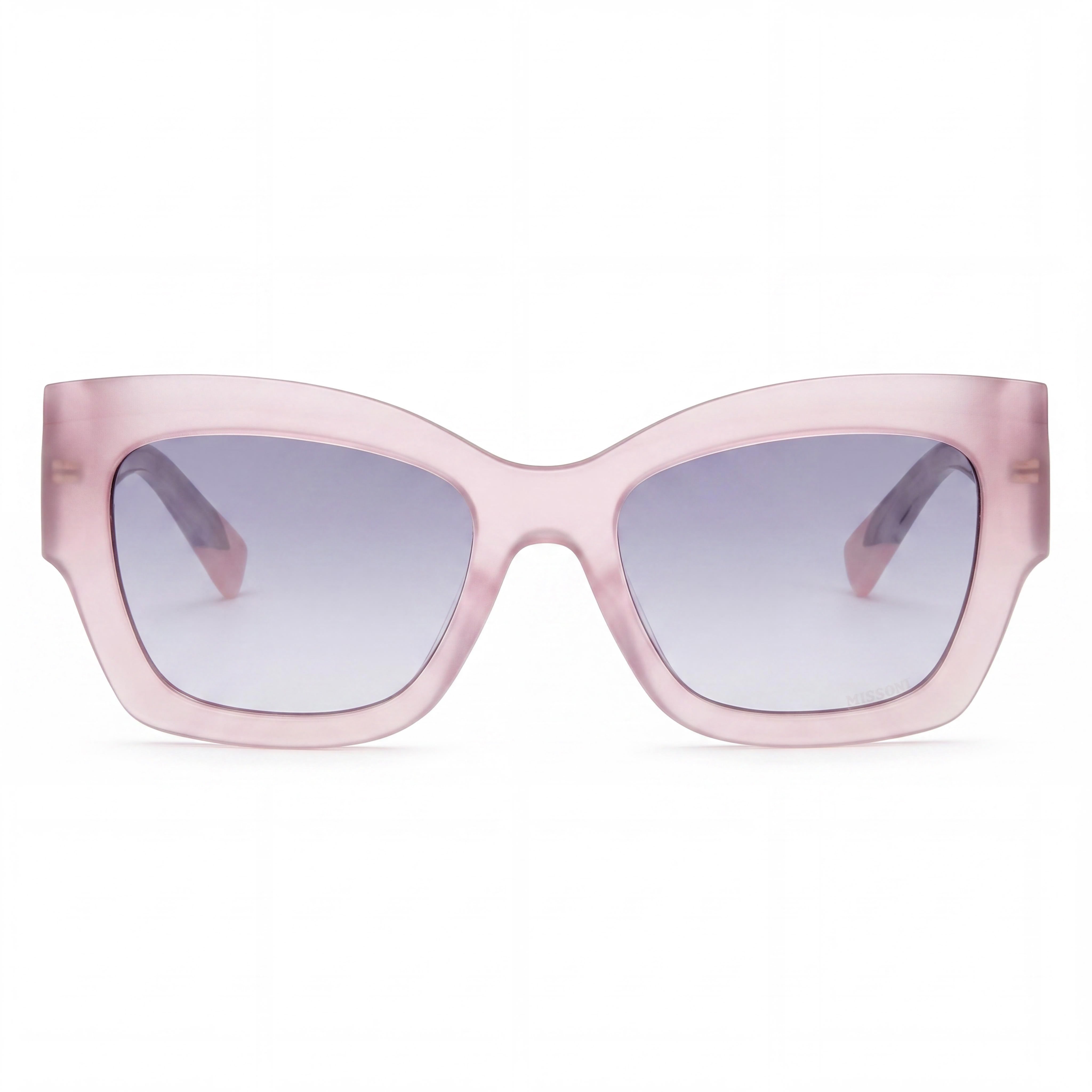 Gafas de sol Missoni Seasonal para mujer, de acetato, con protección UV, montura gris a rayas rosa/gris, 53-19-140 mm, Photo 2