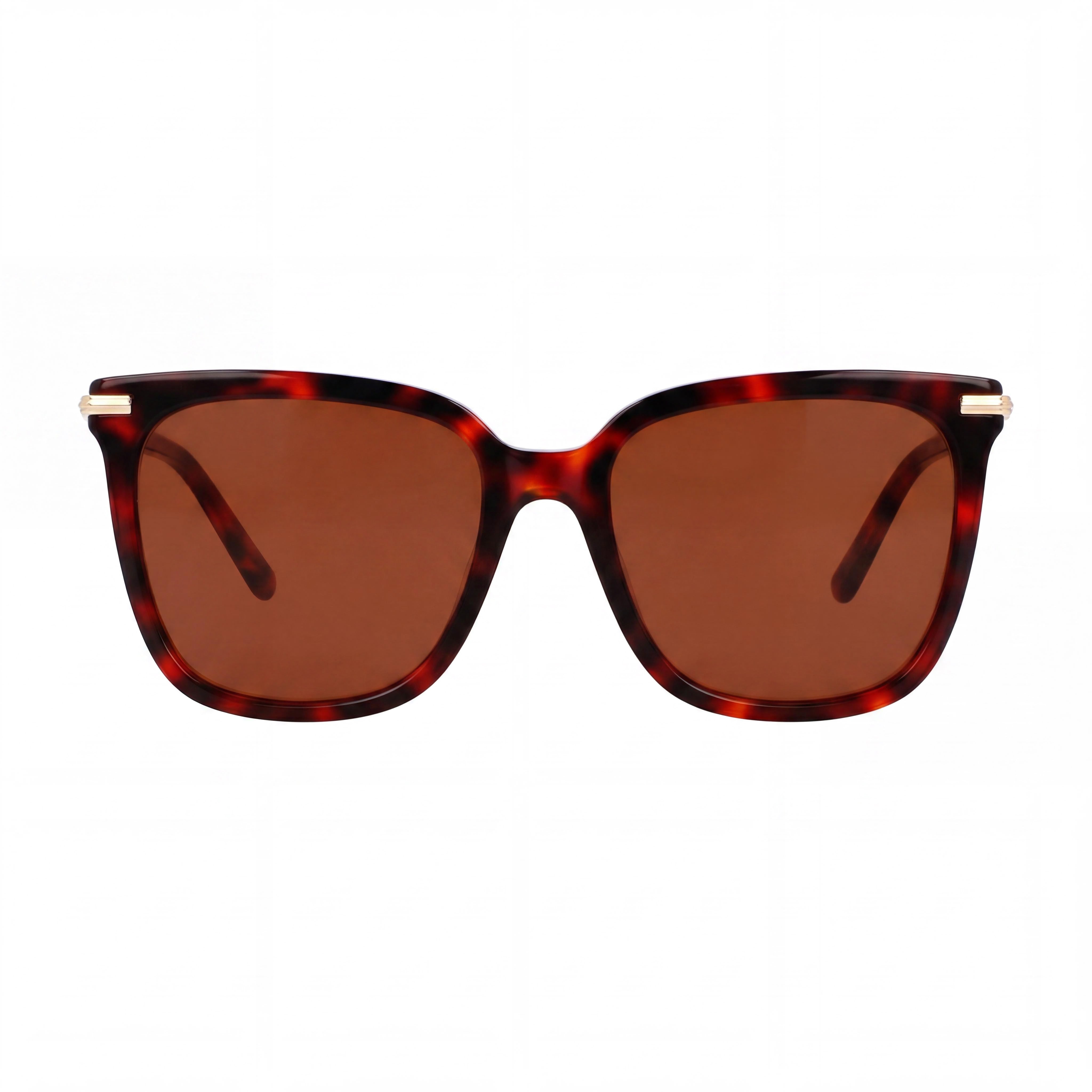 Gafas de sol Ferragamo Sf2037s para mujer, montura de acetato rojo tortuga, policarbonato no polarizado, protección UV 400, 56-18-145, Photo 2