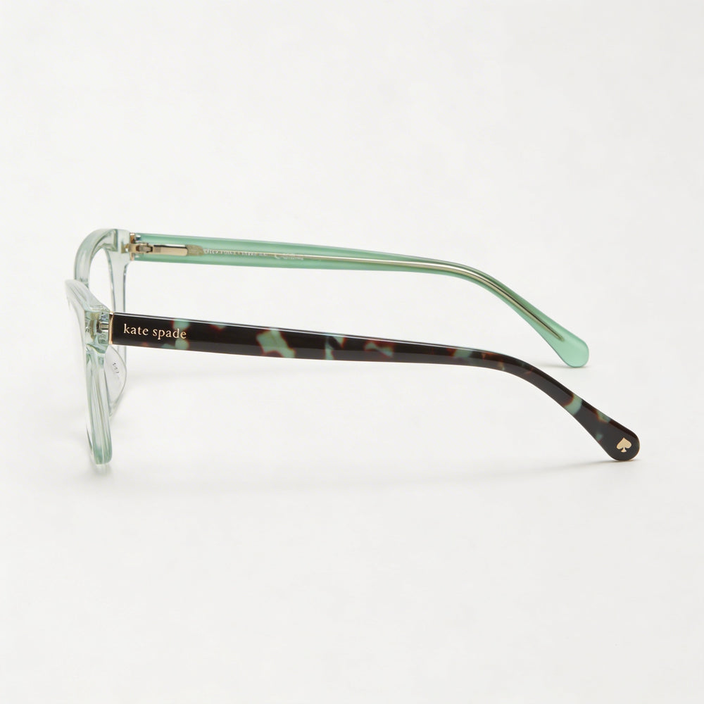 Kate Spade New York Women's Modern Style Green Acetate Frame with Polycarbonate Lenses 53mm Eyewear Sunglasses