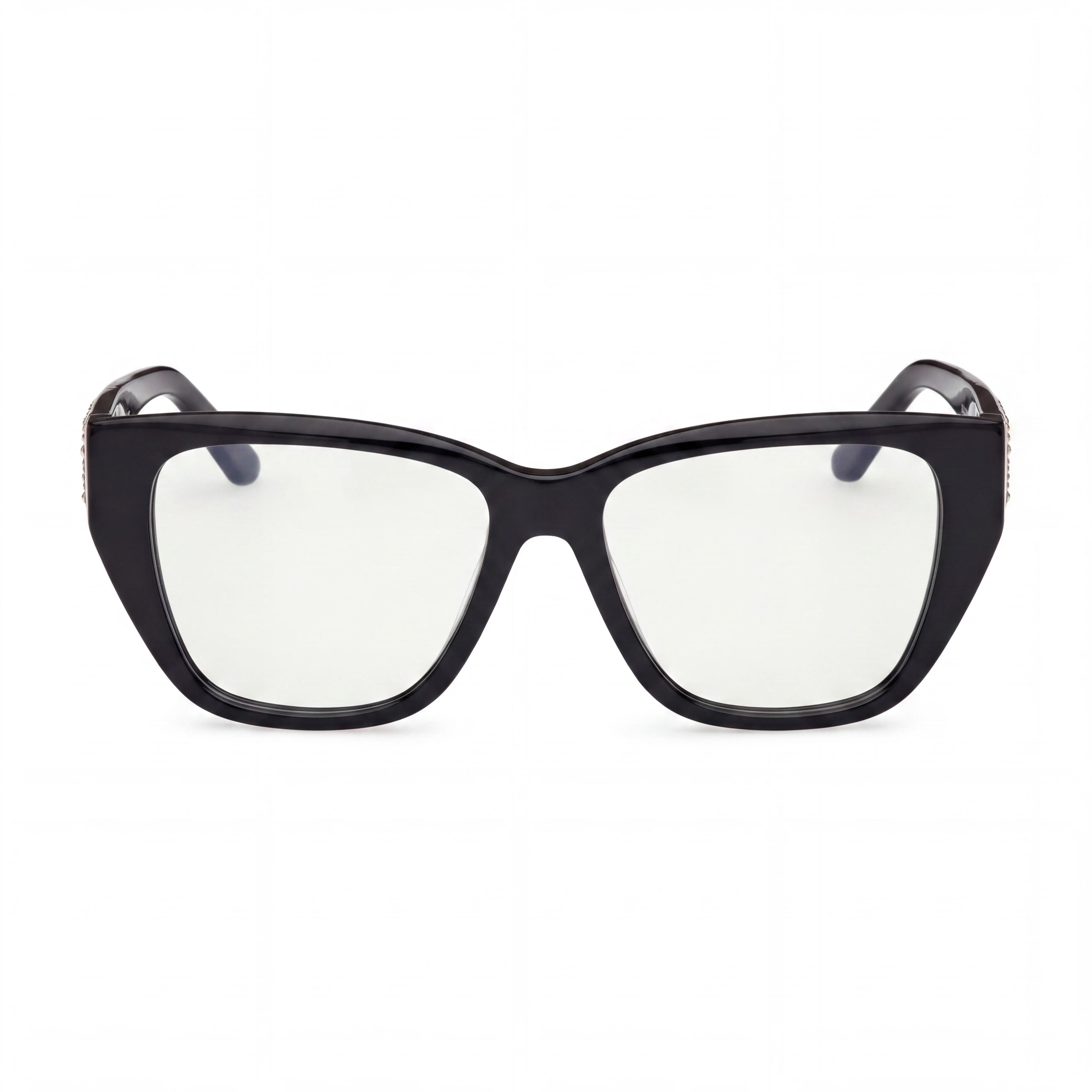 GUESS by Marciano Gm50019 Women's Shiny Black Plastic Frame Eyeglasses with Polycarbonate Lenses 52-15-140, Photo 2