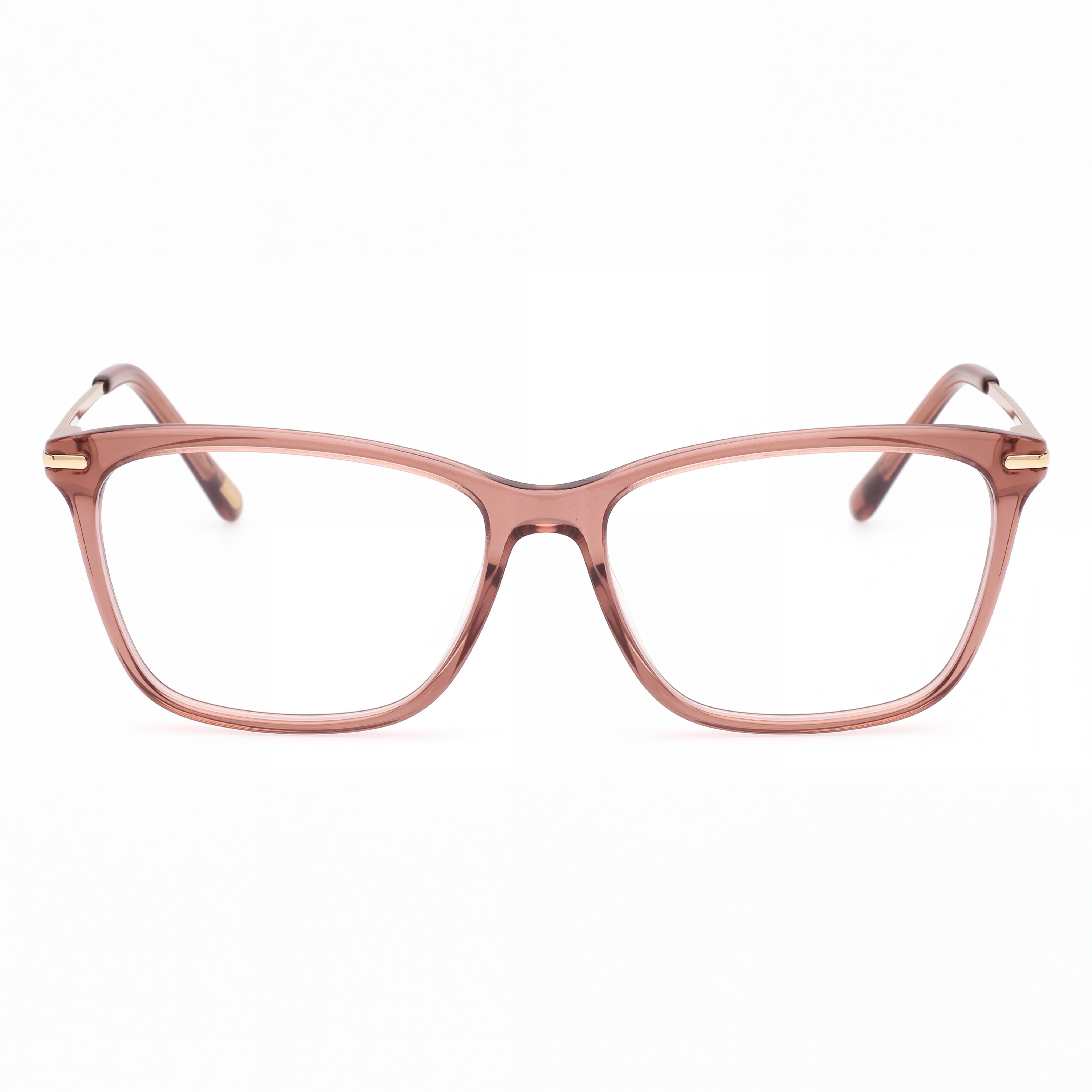 Skechers SE2200 Moderno Rectangular Full Rim Plastic Optical Eyeglasses for Women in Shiny Beige 54mm, Photo 2